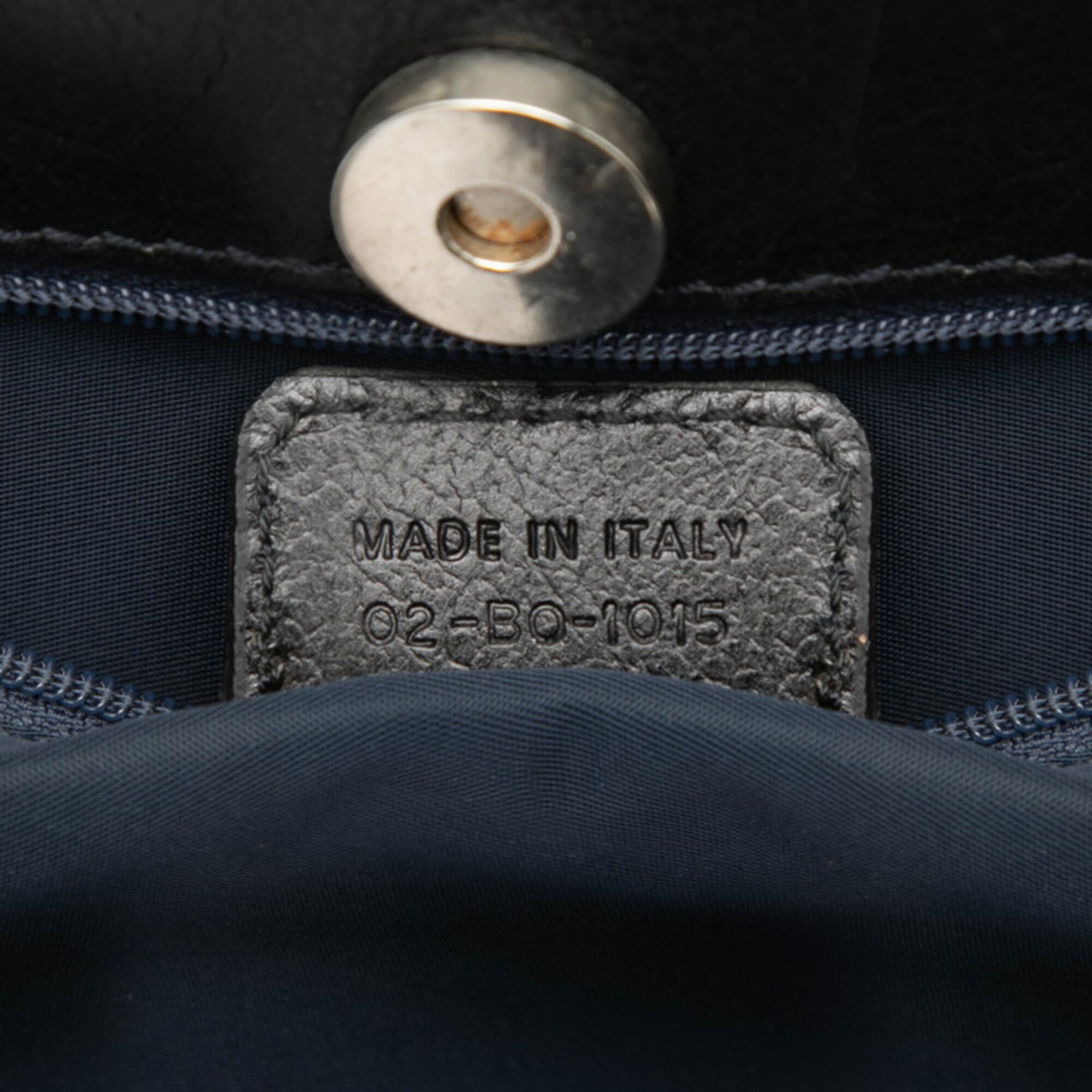 Christian Dior Gray Orange Denim Leather Handbag (Pre-Owned)