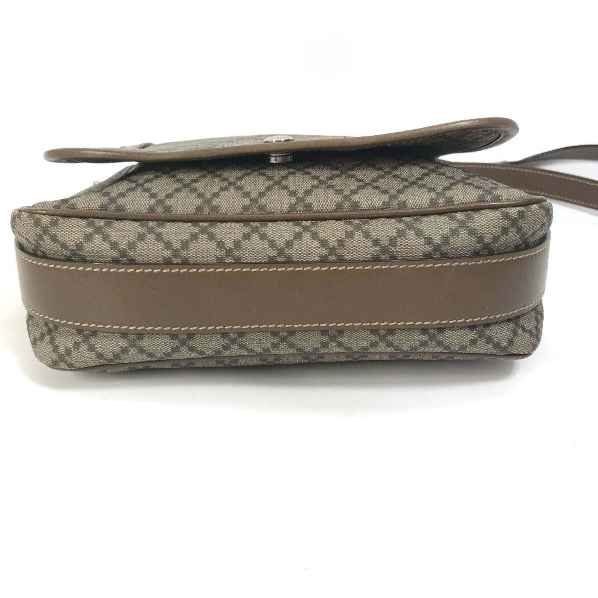 Gucci Diamante Beige Leather Shoulder Bag (Pre-Owned)