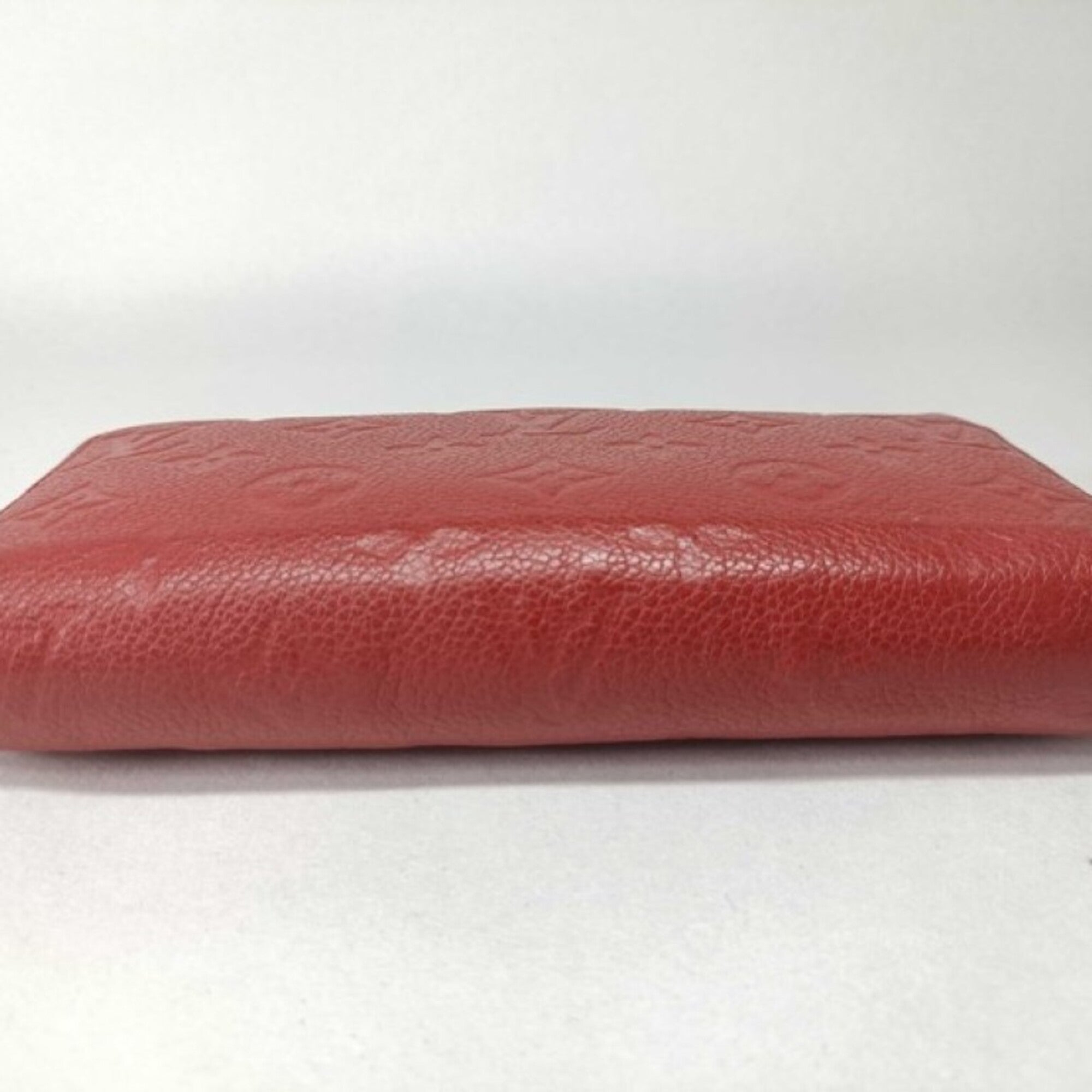 Louis Vuitton Monogram Empreinte Cerise Red Color Monogram Empreinte Long Wallet (Bi-Fold) (Pre-Owned)