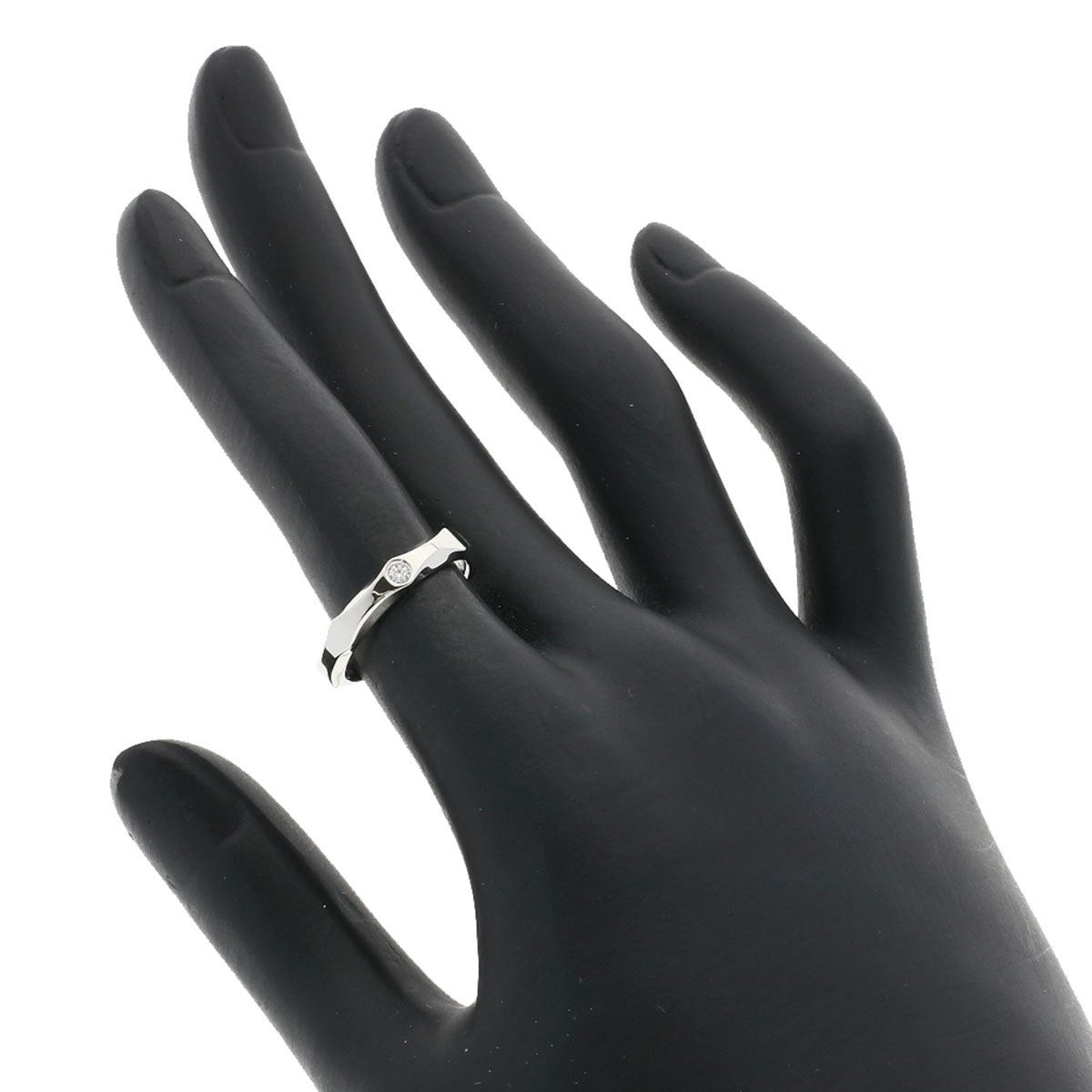 Bvlgari Silver Platinum 950 Band Ring (Pre-Owned)