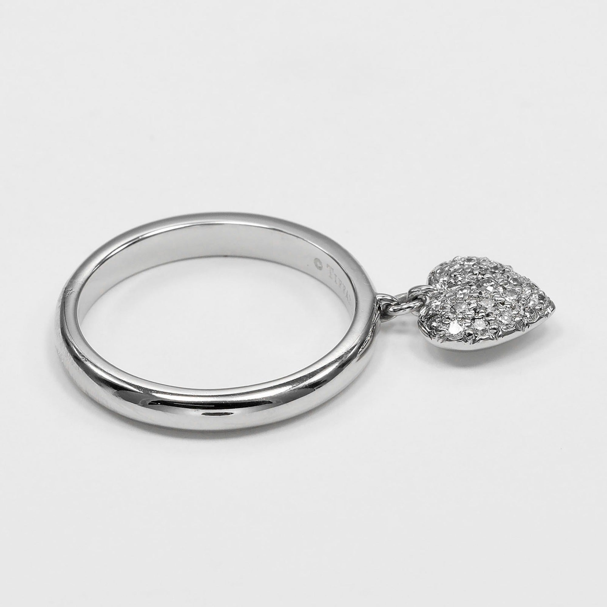 Tiffany Platinum Platinum 950 Band Ring (Pre-Owned)
