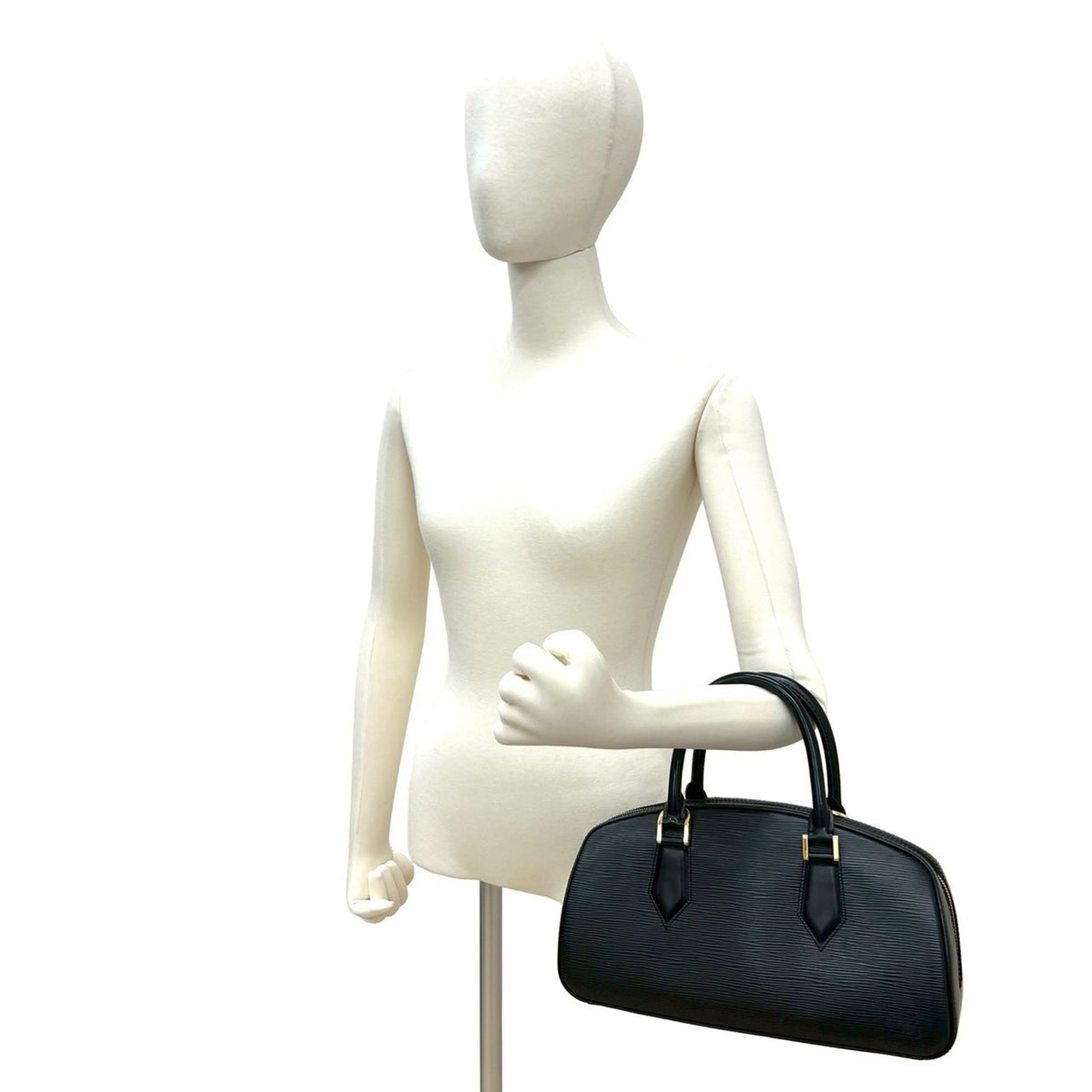 Louis Vuitton Black Epi Leather Boston Bag Handbag (Pre-Owned)