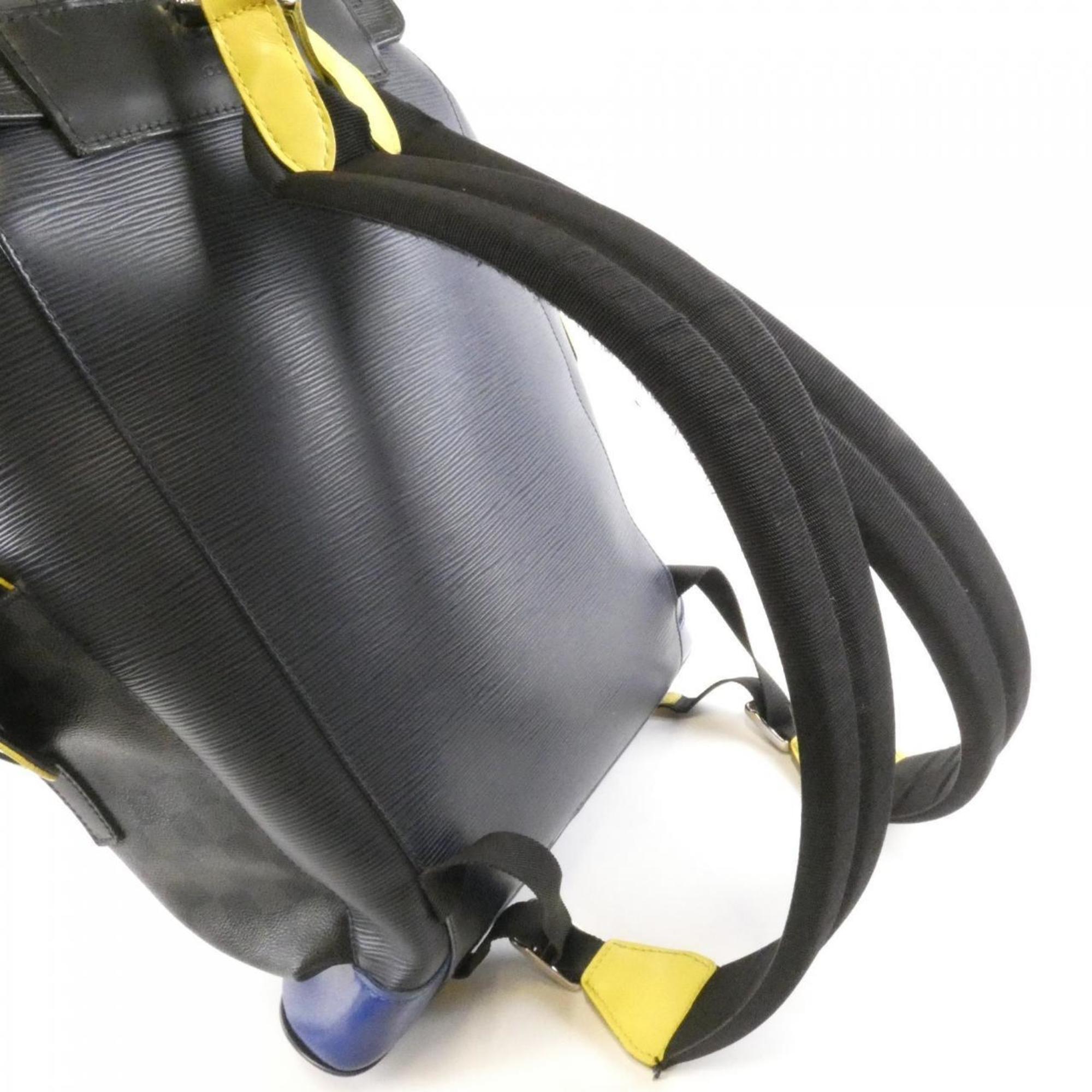 Louis Vuitton Graphite Coated Canvas Leather Backpack (Pre-Owned)
