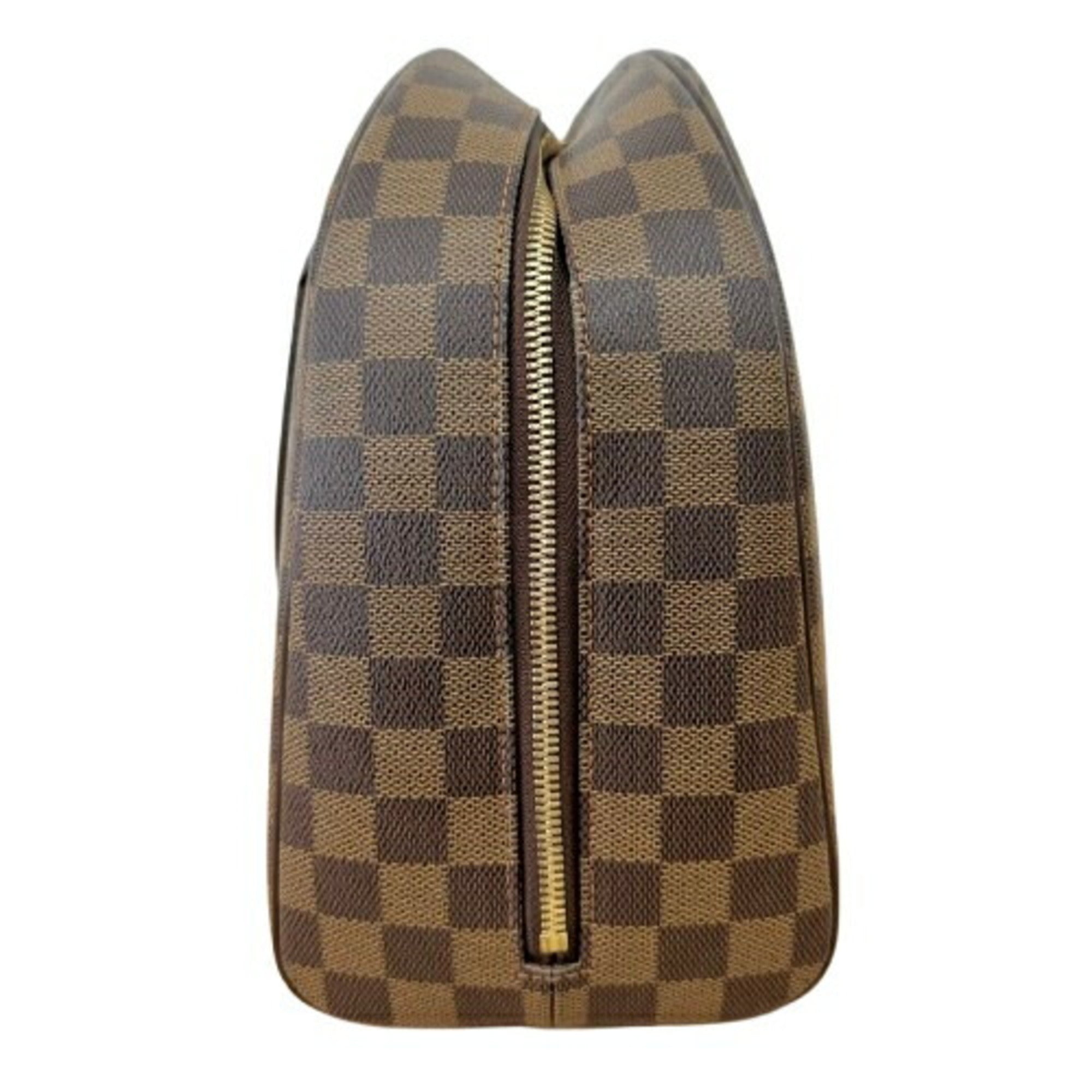 Louis Vuitton Damier Brown Leather Handbag (Pre-Owned)