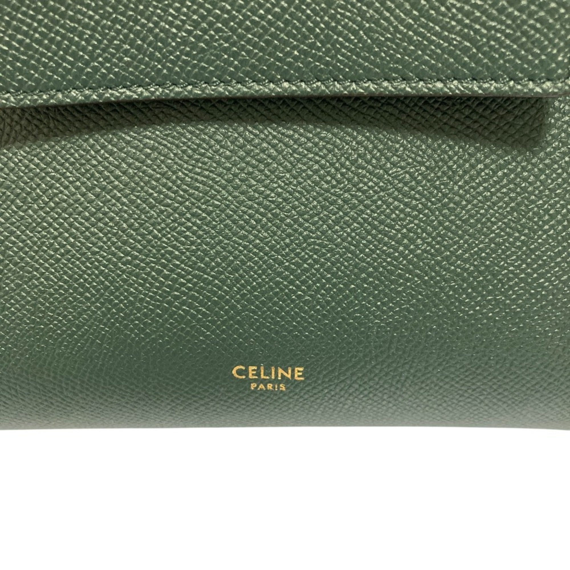 Celine Green Suede Handbag Shoulder Bag (Pre-Owned)