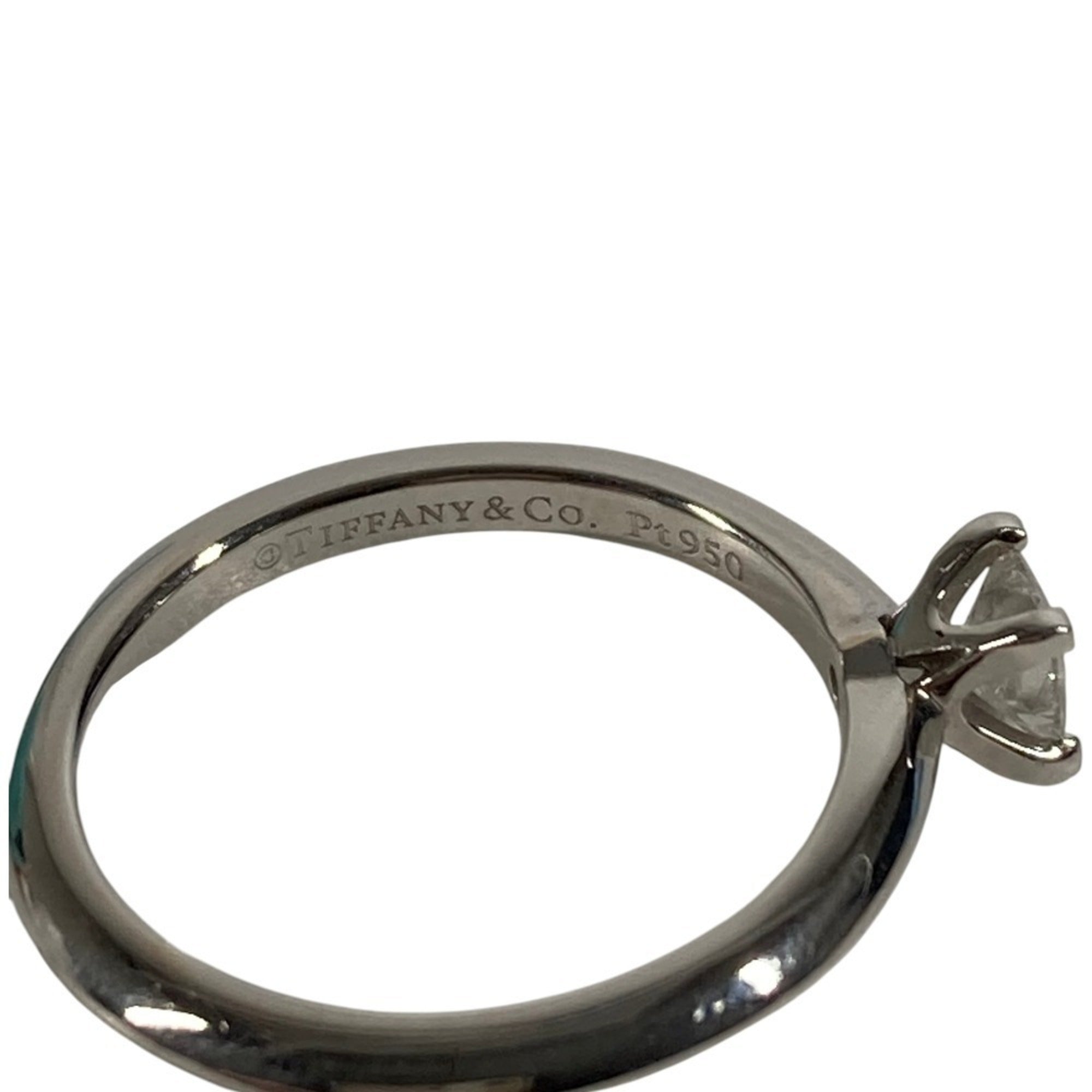 Tiffany Platinum Platinum 950 Band Ring (Pre-Owned)
