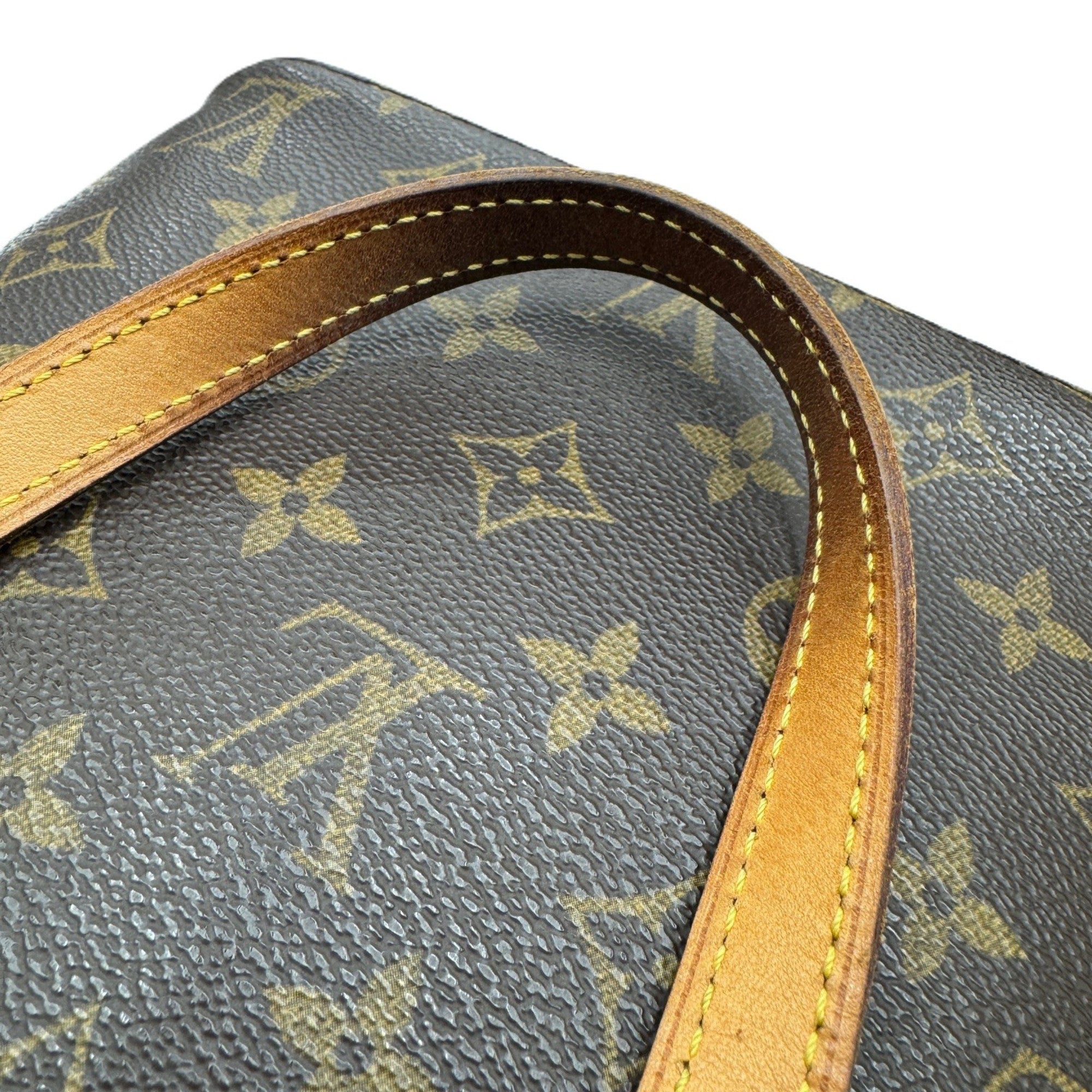 Louis Vuitton Brown Monogram Canvas Handbag (Pre-Owned)
