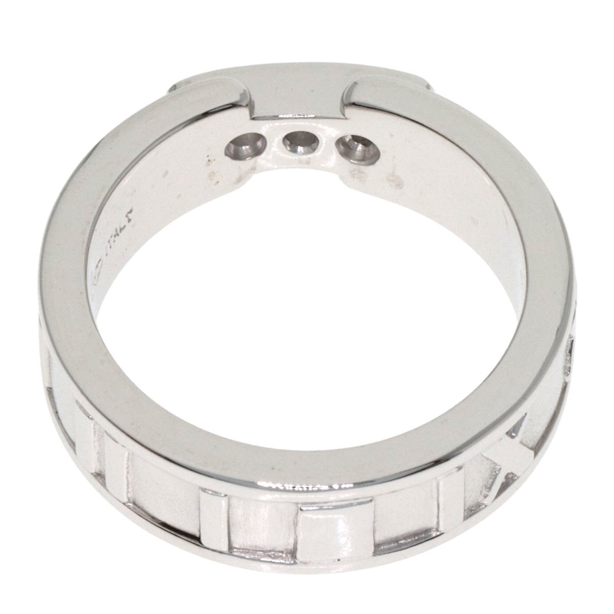 Tiffany Atlas White Gold (18K) Band Ring (Pre-Owned)
