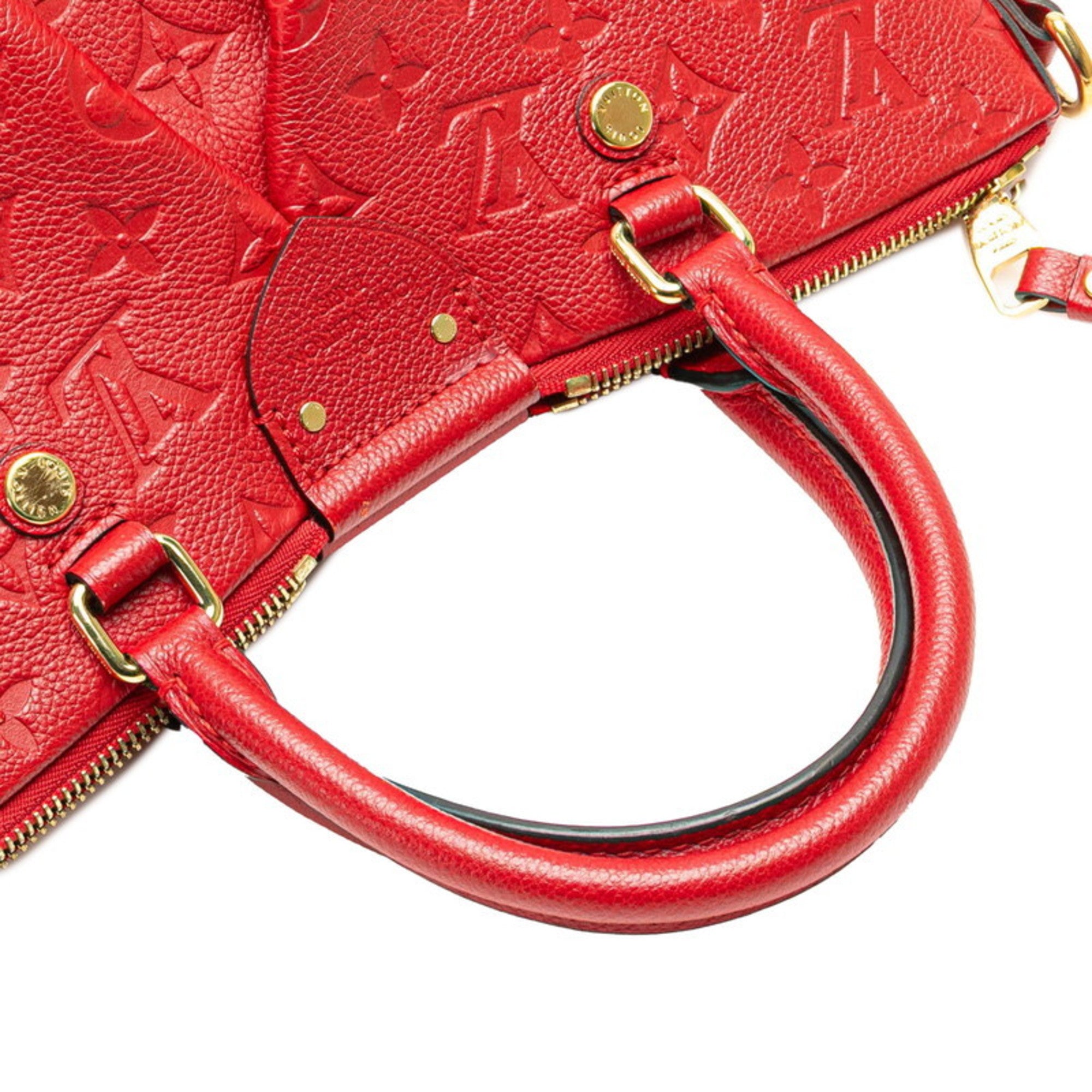 Louis Vuitton Cerise Red Color Leather Handbag Shoulder Bag (Pre-Owned)