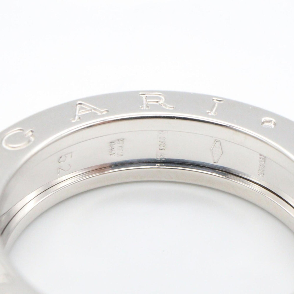 Bvlgari Silver White Gold (18K) Band Ring (Pre-Owned)