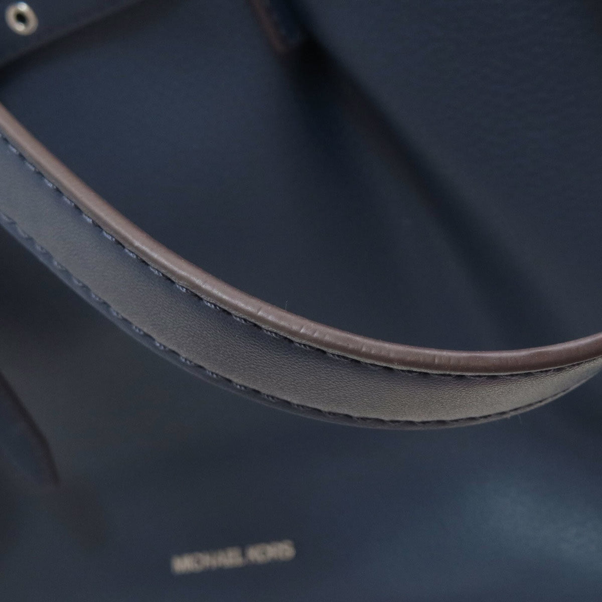 Michael Kors Navy Leather Tote Bag (Pre-Owned)