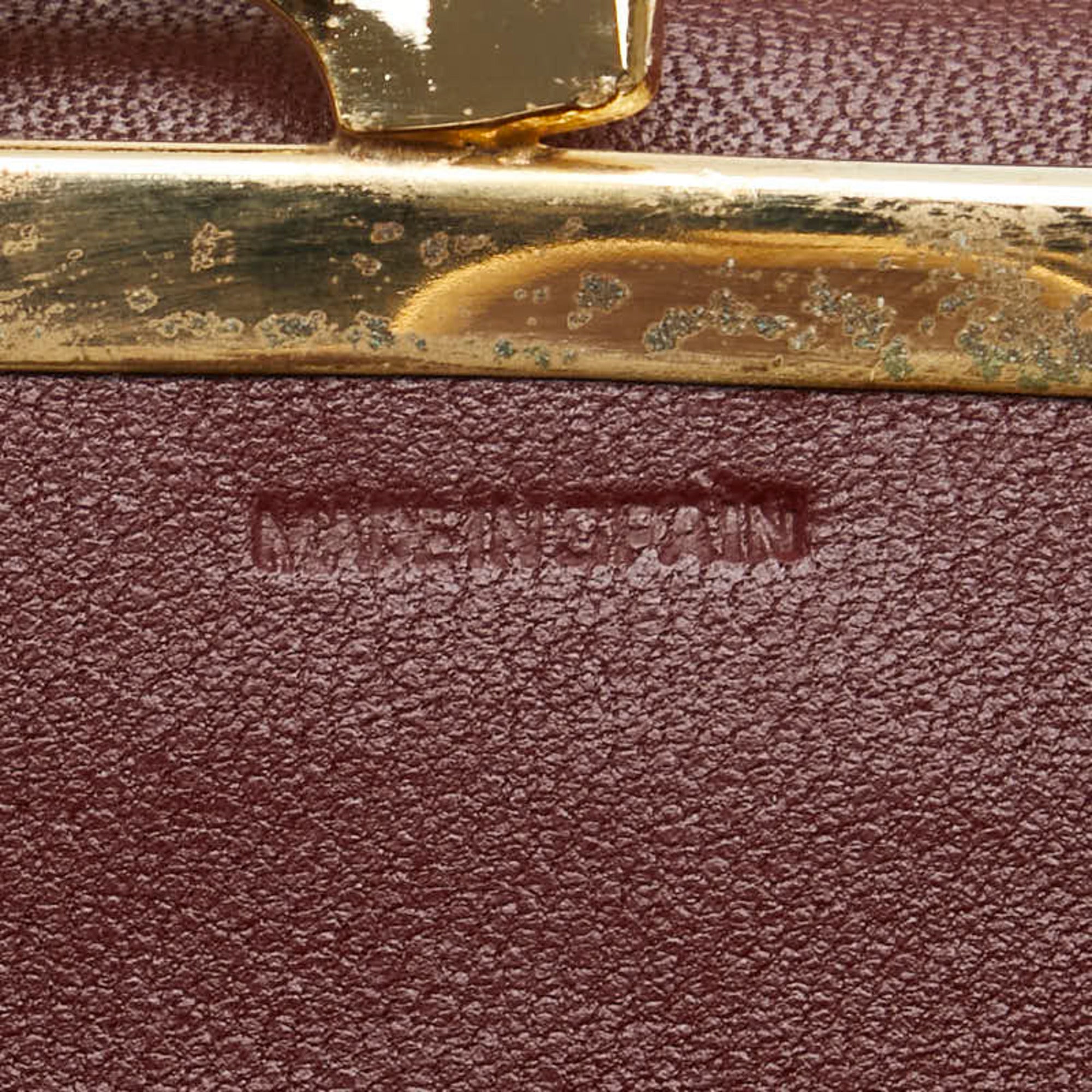 Cartier Must Bordeaux Wine Red Leather Coin Purse/Coin Case (Pre-Owned)