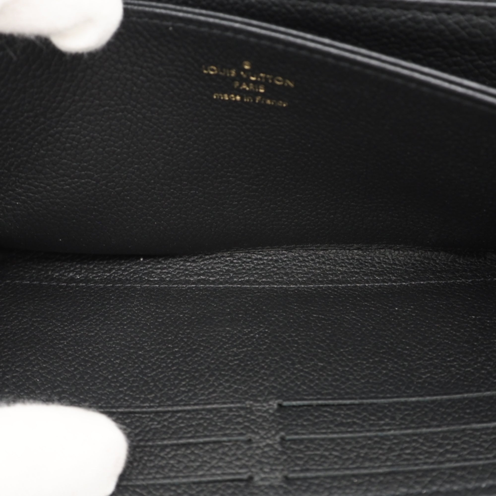 Louis Vuitton Monogram Empreinte Black Noir Leather Long Wallet (Bi-Fold) (Pre-Owned)