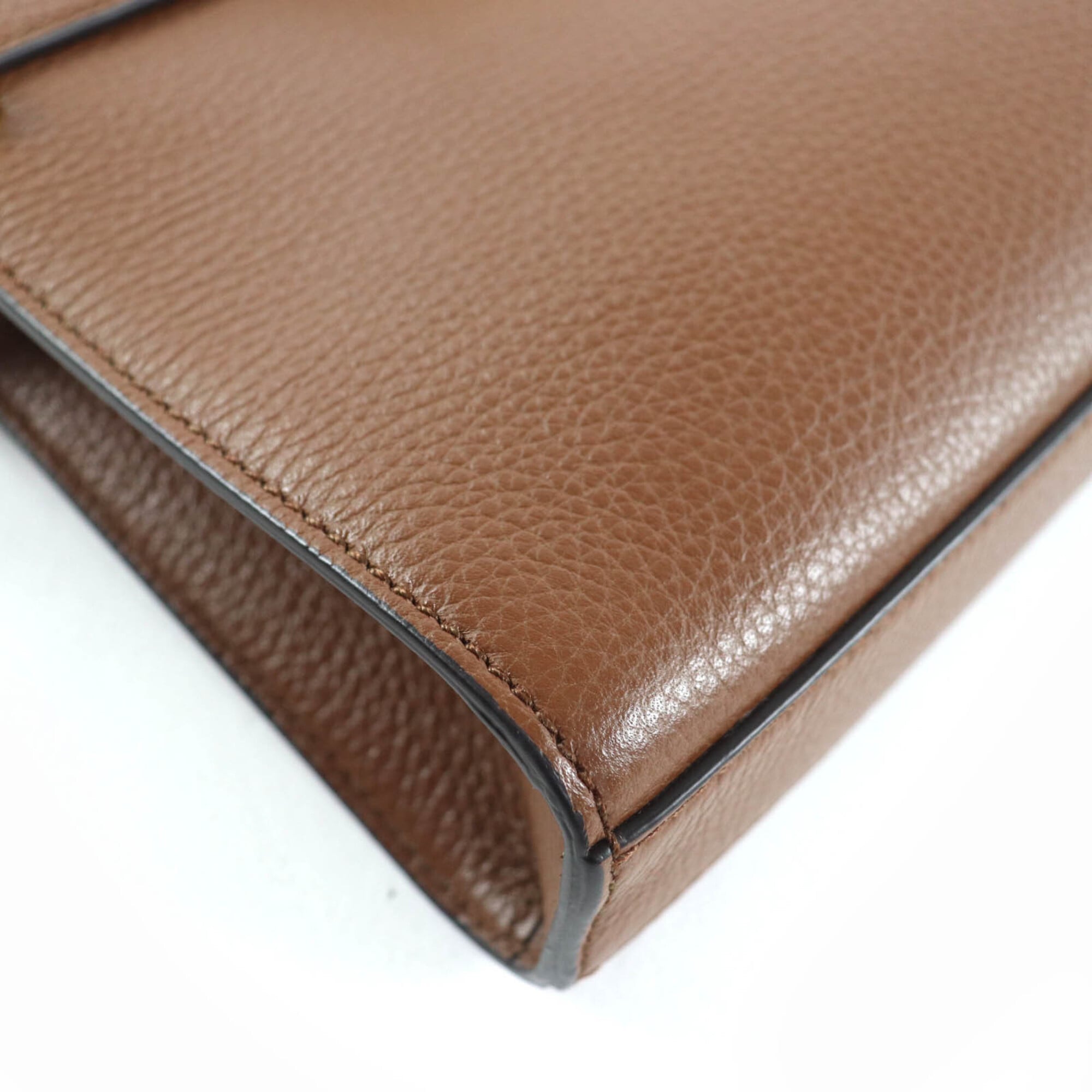 Bally Brown Leather Handbag Shoulder Bag (Pre-Owned)