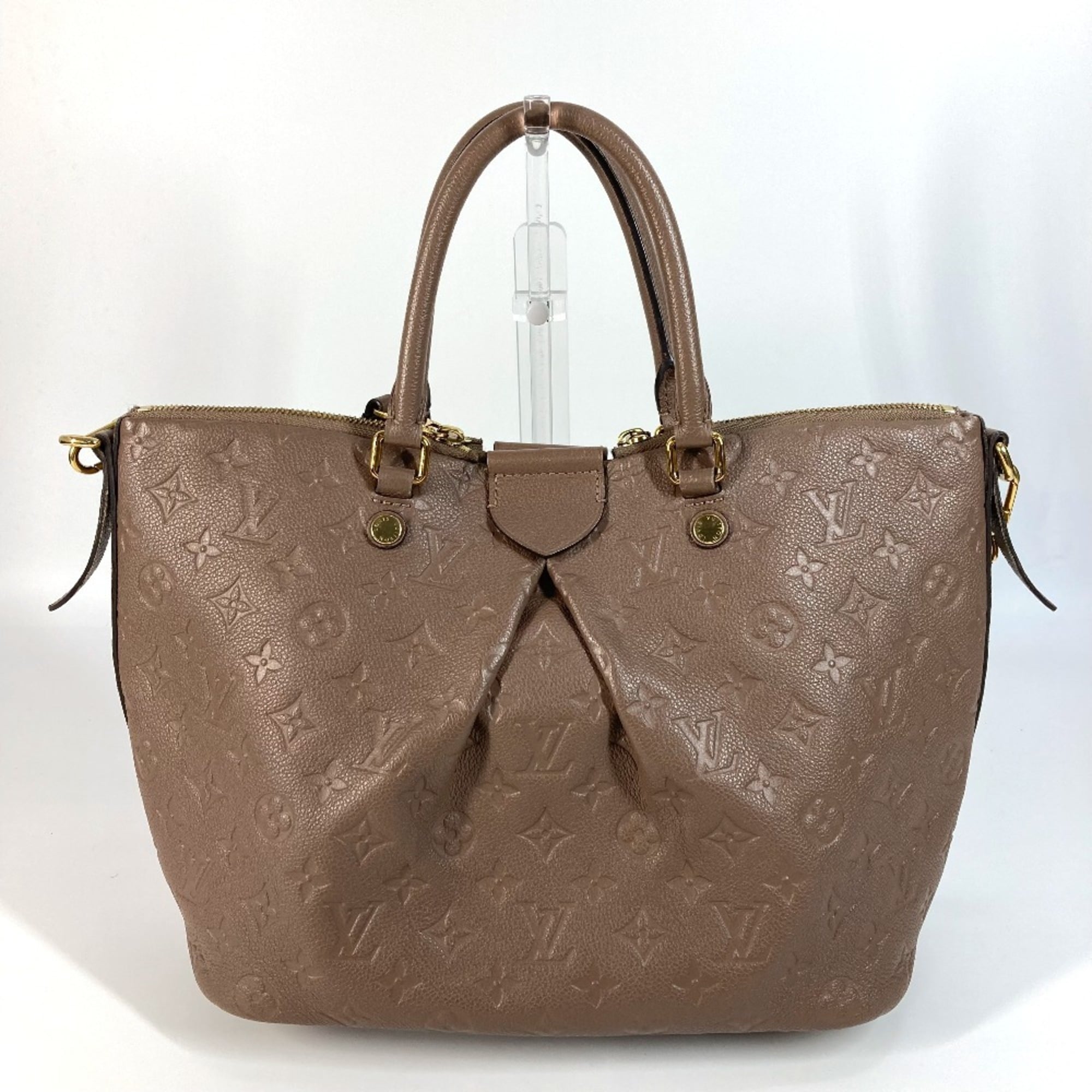 Louis Vuitton Monogram Empreinte Beige Monogram Empreinte Handbag Shoulder Bag (Pre-Owned)
