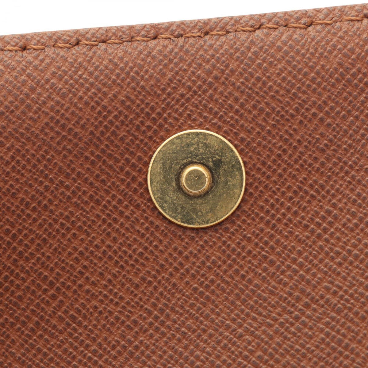 Louis Vuitton Brown Coated Canvas Leather Handbag Shoulder Bag (Pre-Owned)
