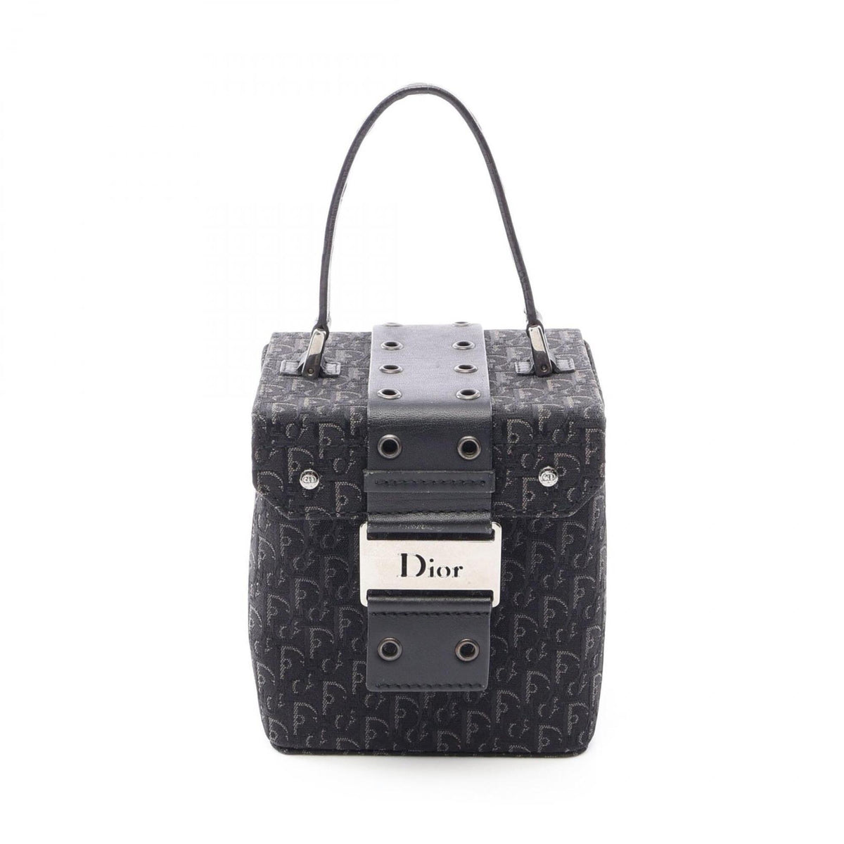 Christian Dior Black Canvas Leather Handbag (Pre-Owned)
