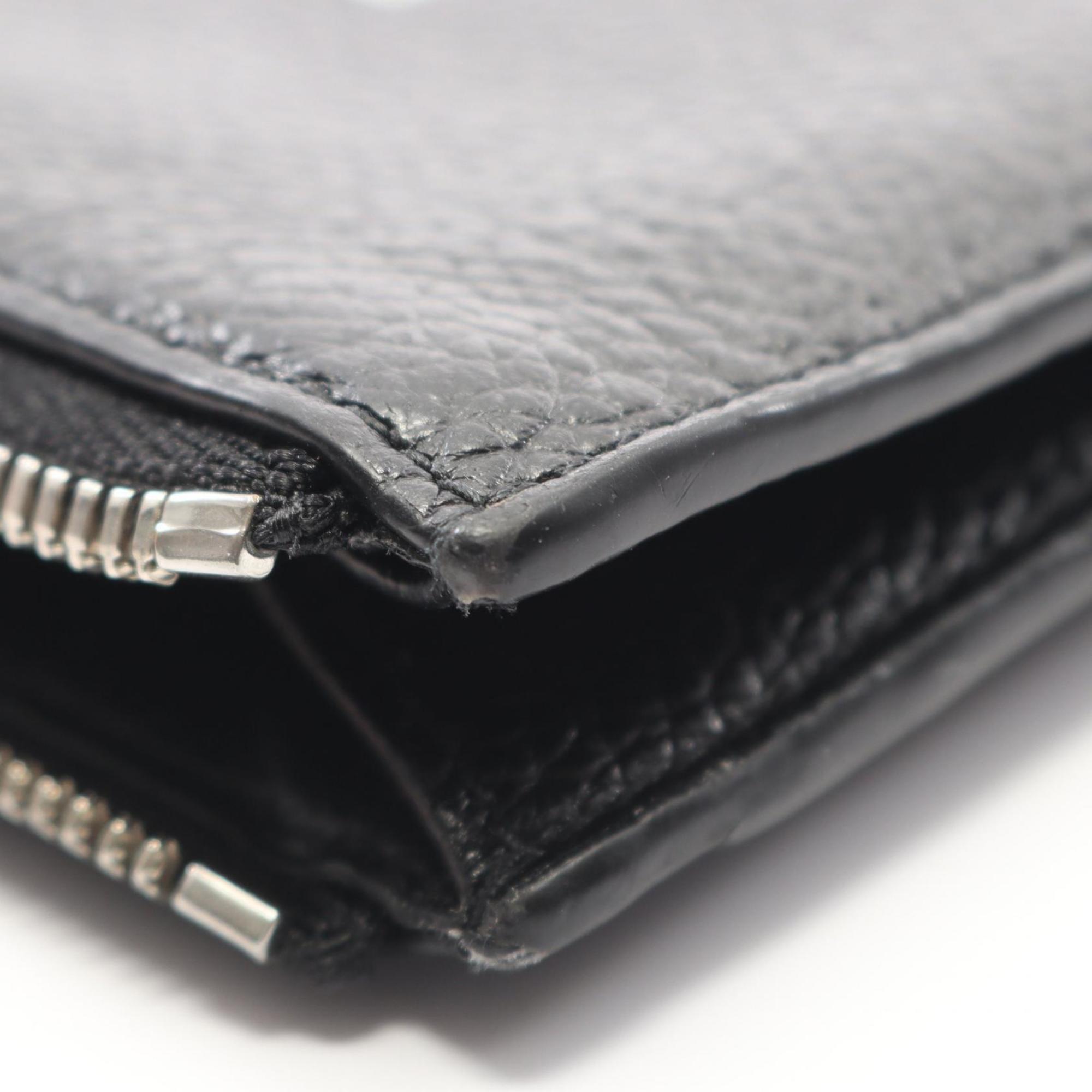 Balenciaga Black Leather Coin Purse/Coin Case (Pre-Owned)