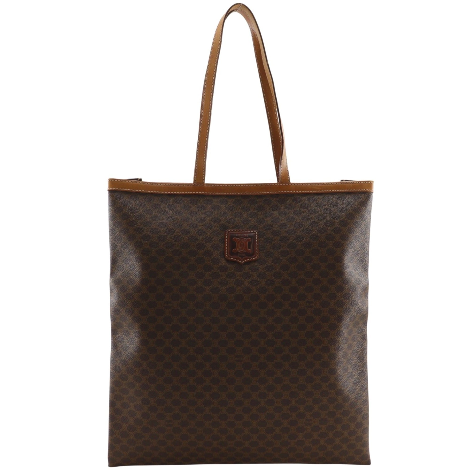 Celine Brown Pvc Tote Bag (Pre-Owned)
