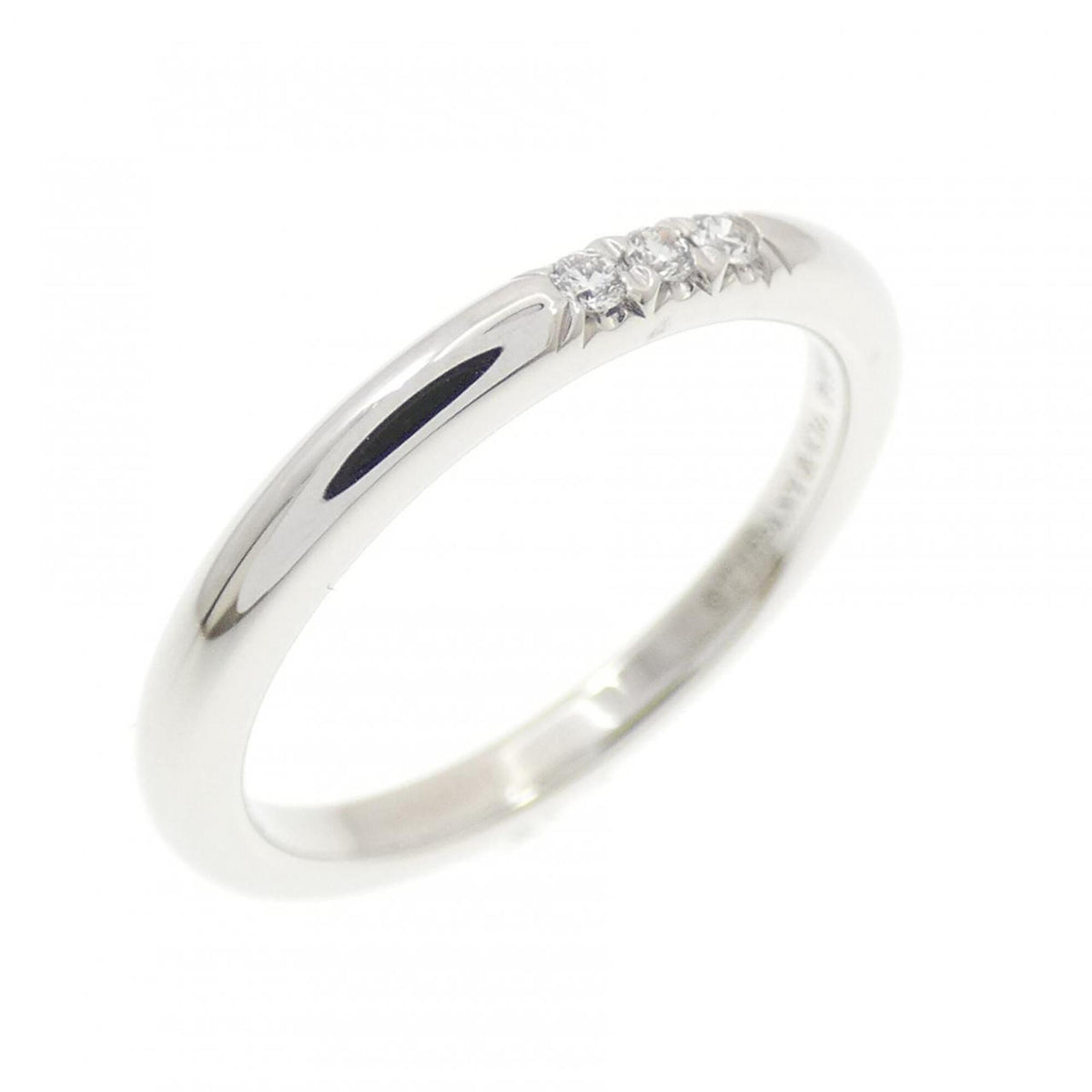 Tiffany Silver Platinum 950 Band Ring (Pre-Owned)