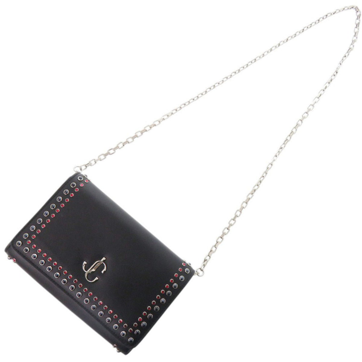 Jimmy Choo Black Leather Shoulder Bag (Pre-Owned)