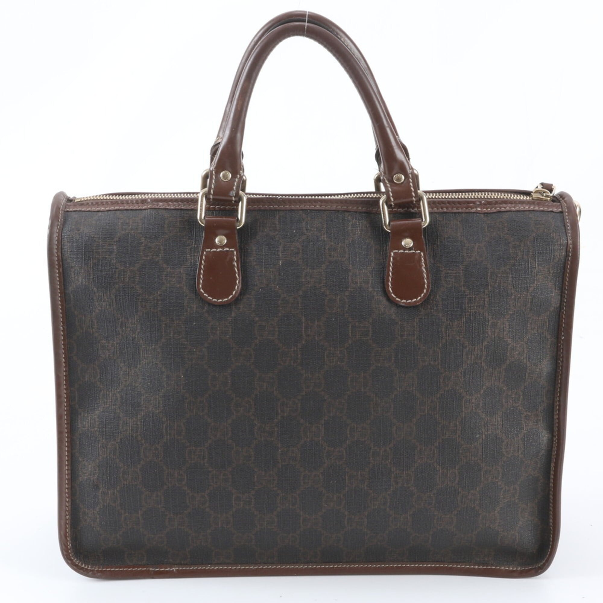 Gucci Brown Gg Supreme Handbag Tote Bag (Pre-Owned)