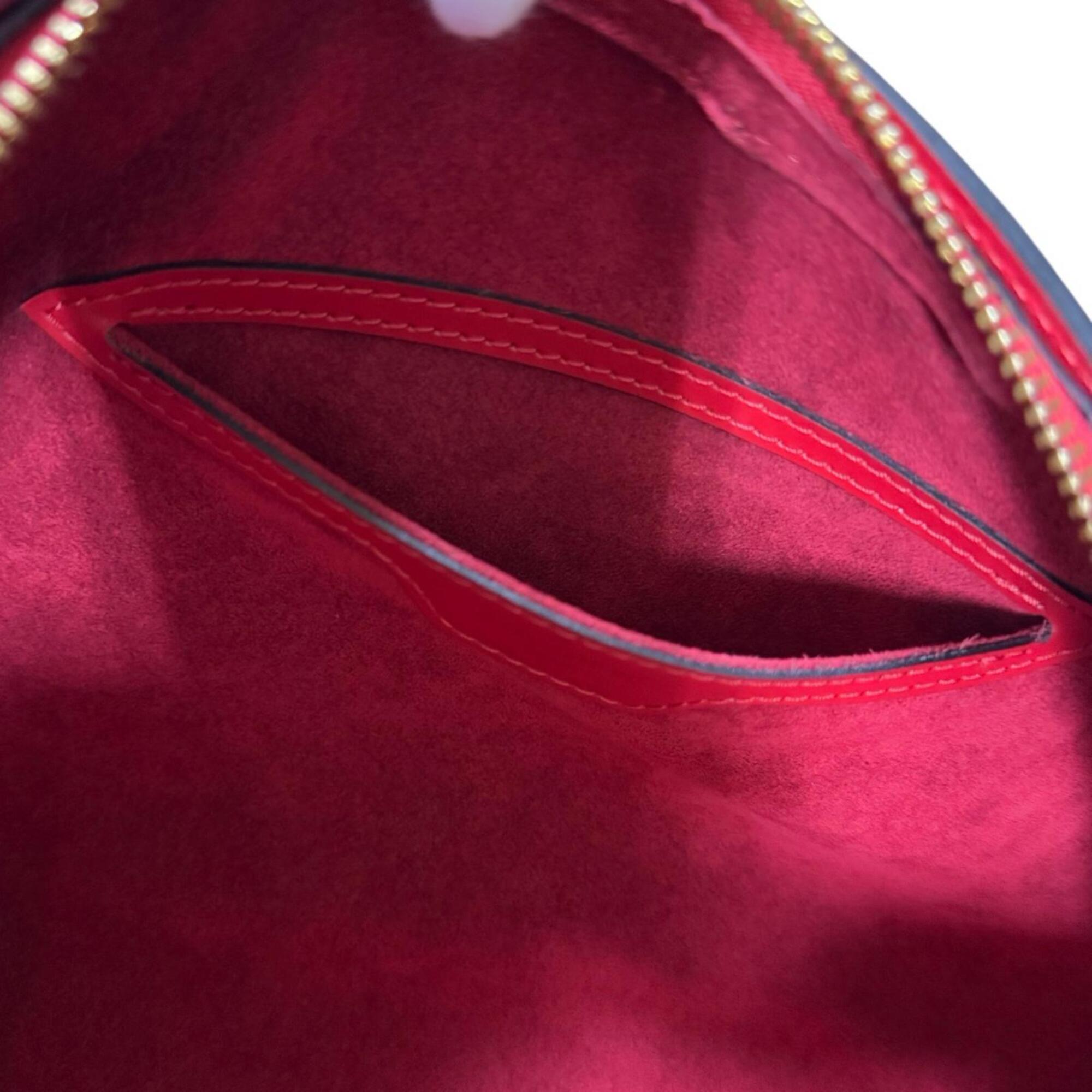 Louis Vuitton Castilian Red Red Color Epi Leather Handbag (Pre-Owned)