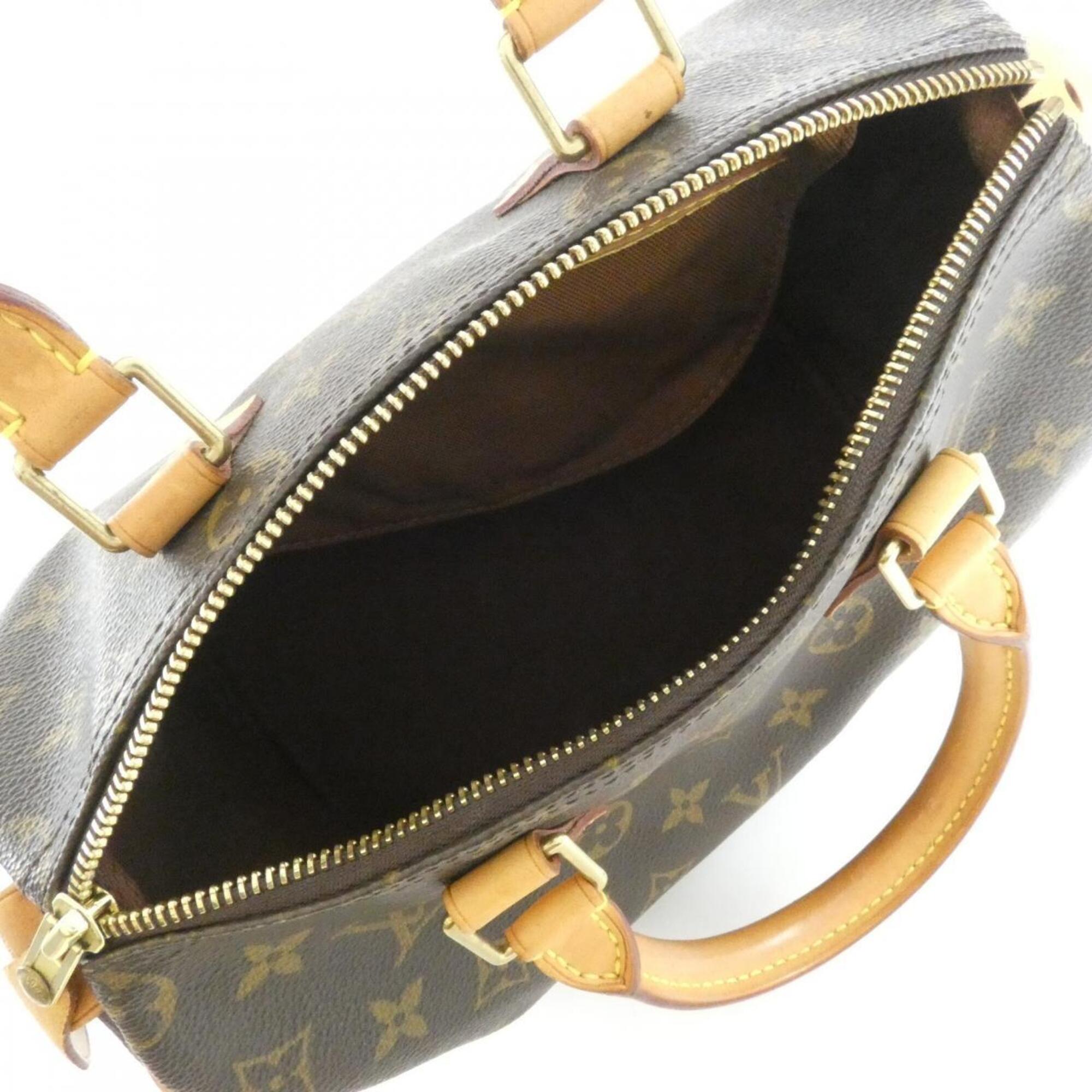 Louis Vuitton Marron Coated Canvas Boston Bag (Pre-Owned)