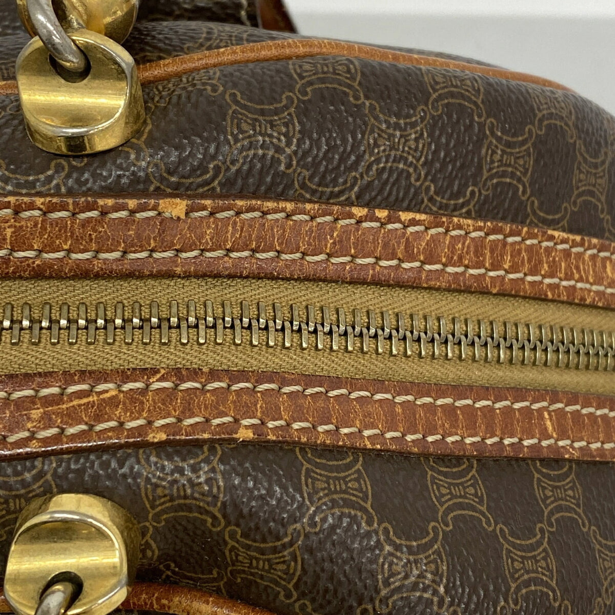 Celine Brown Pvc Handbag (Pre-Owned)