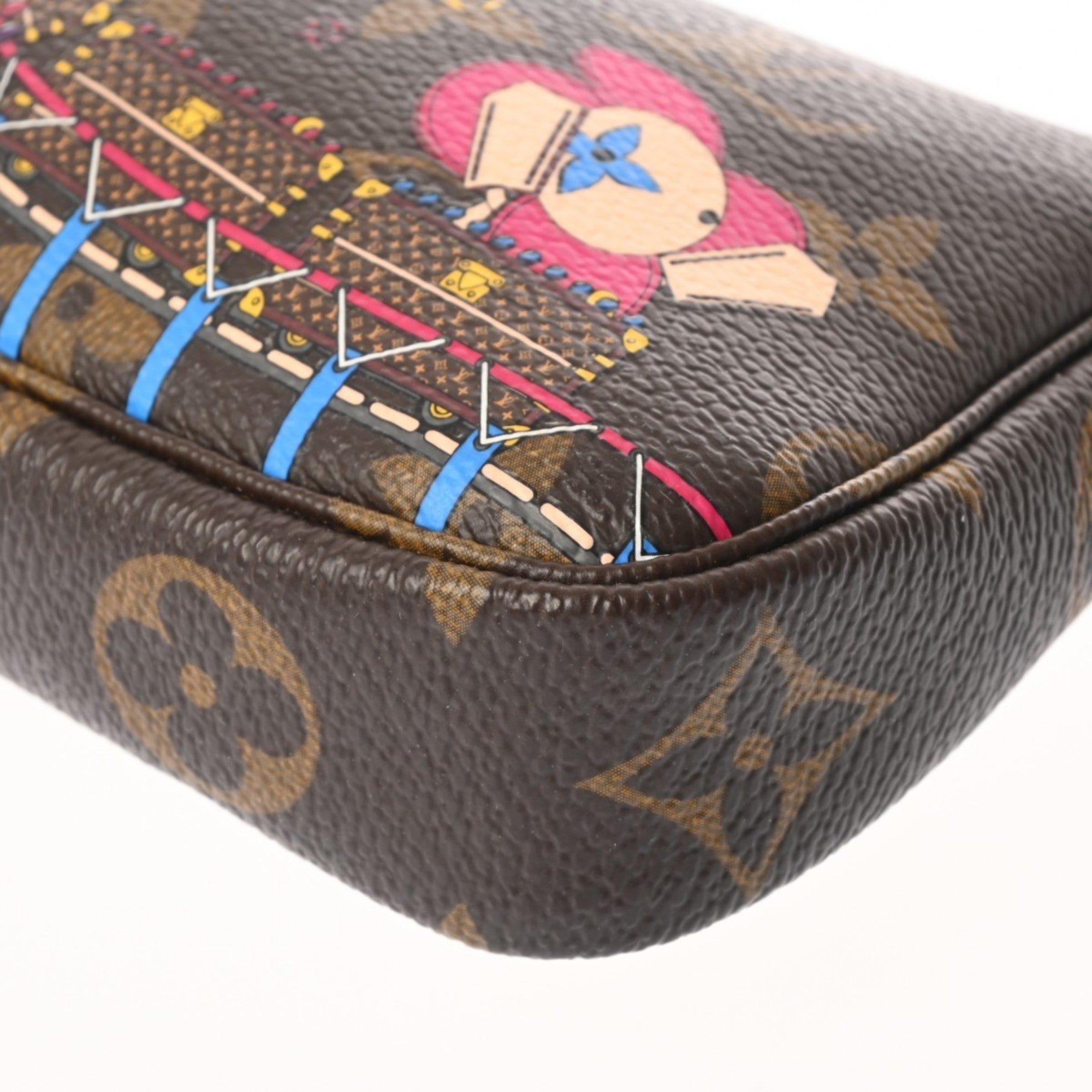 Louis Vuitton Brown Canvas Monogram Pochette Pouch (Pre-Owned)