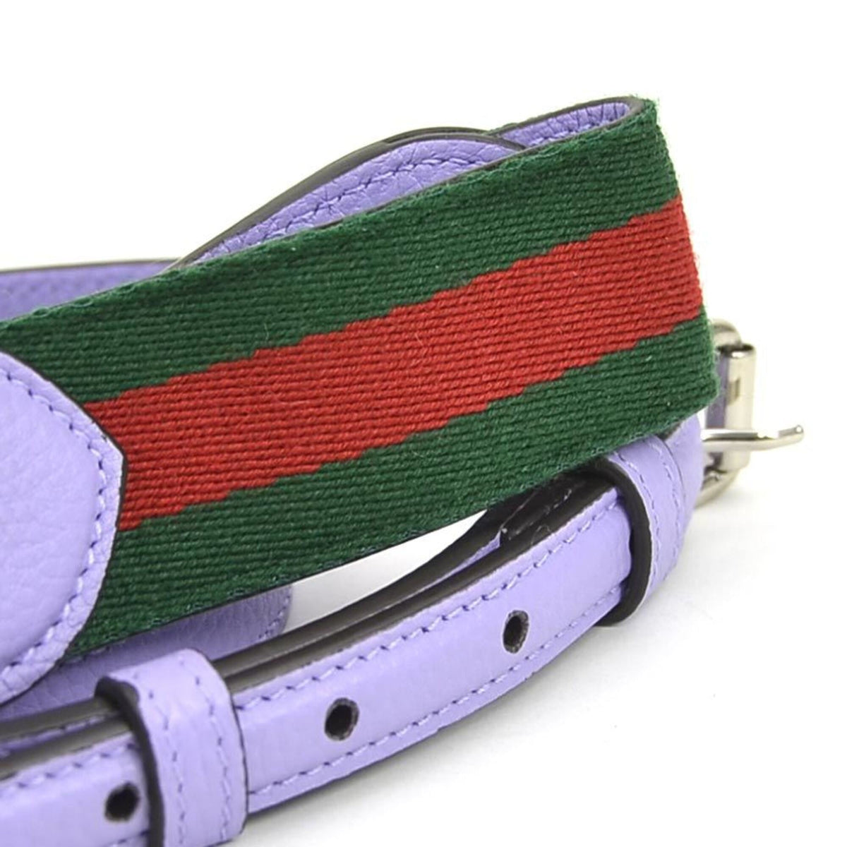 Gucci Purple Leather Shoulder Bag (Pre-Owned)