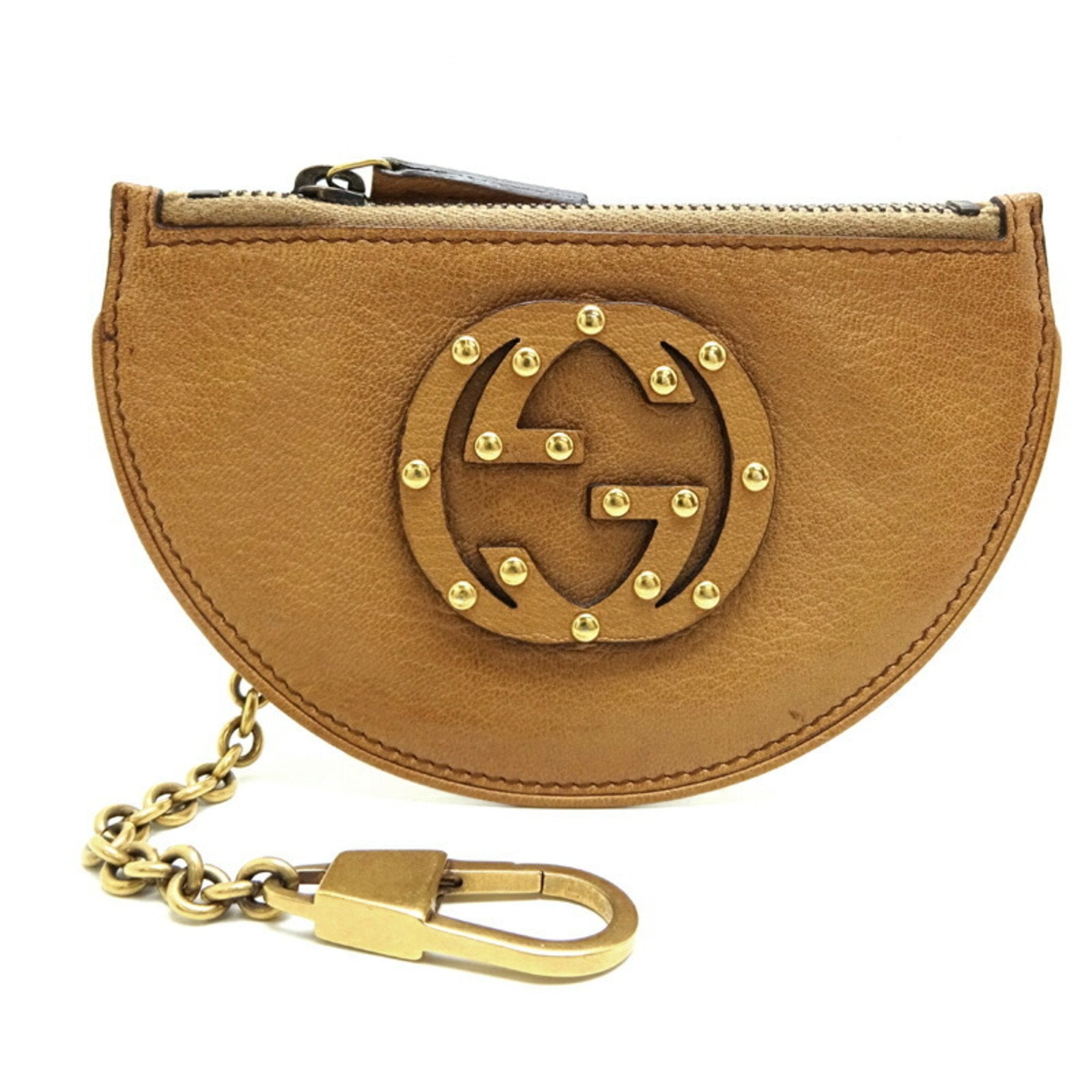Gucci Brown Camel Leather Coin Purse/Coin Case (Pre-Owned)