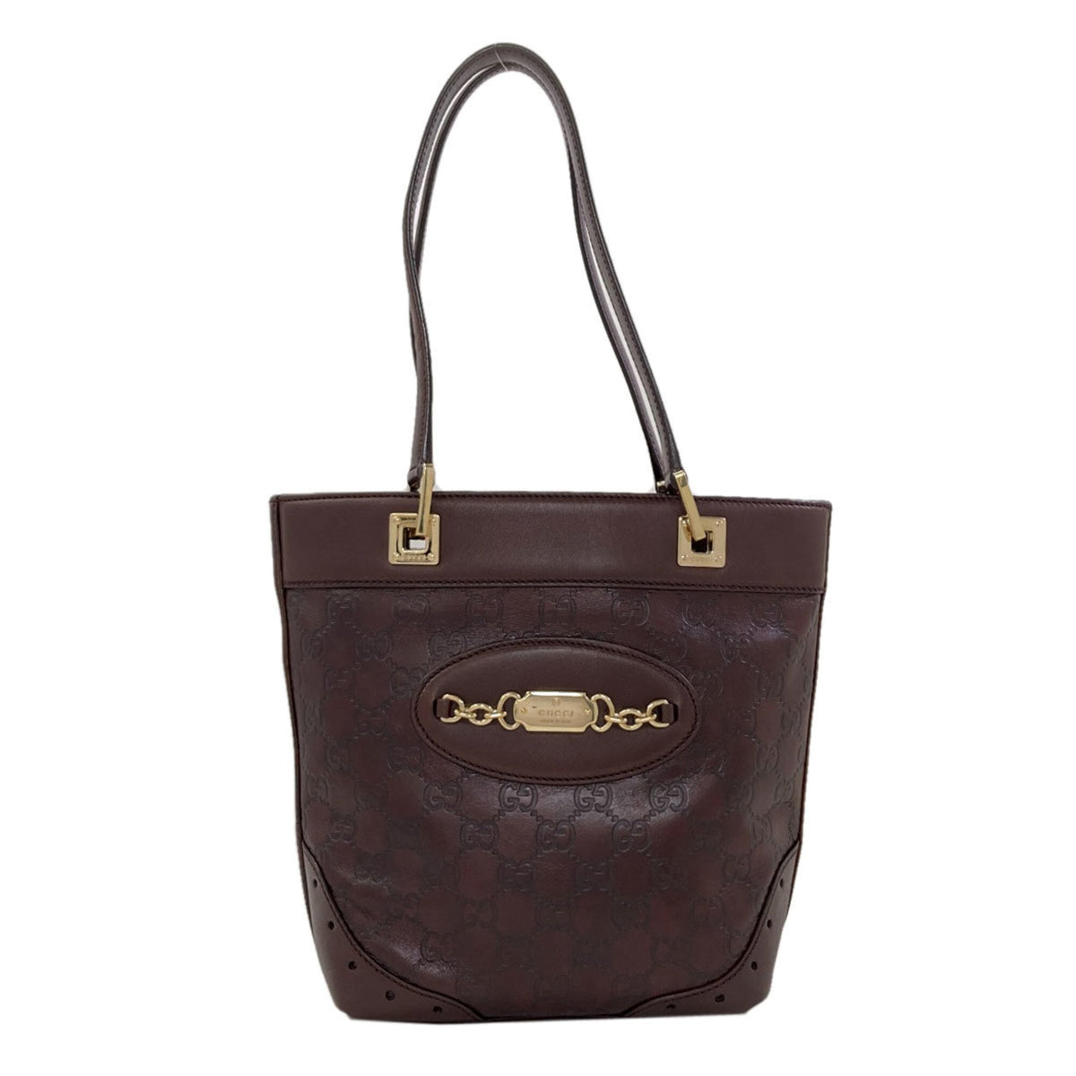 Gucci Brown Leather Handbag (Pre-Owned)