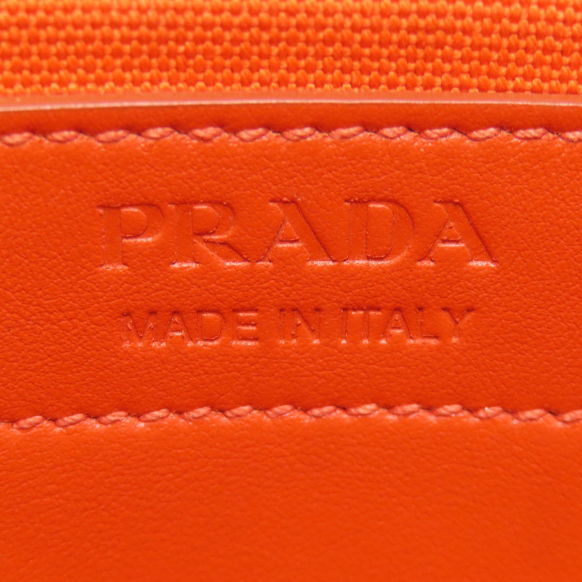 Prada Orange Canvas Handbag (Pre-Owned)