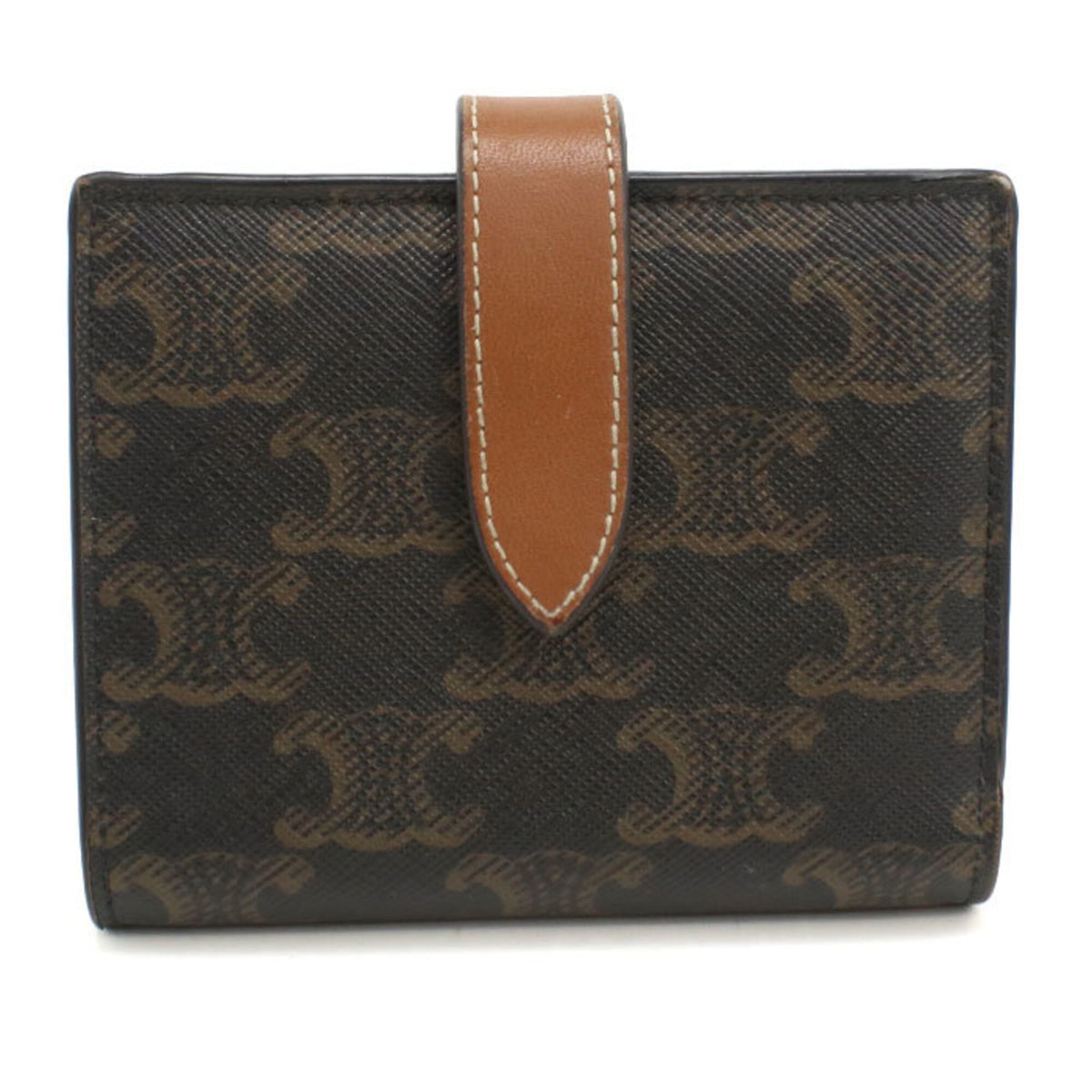 Celine Brown Pvc Wallet (Bi-Fold) (Pre-Owned)