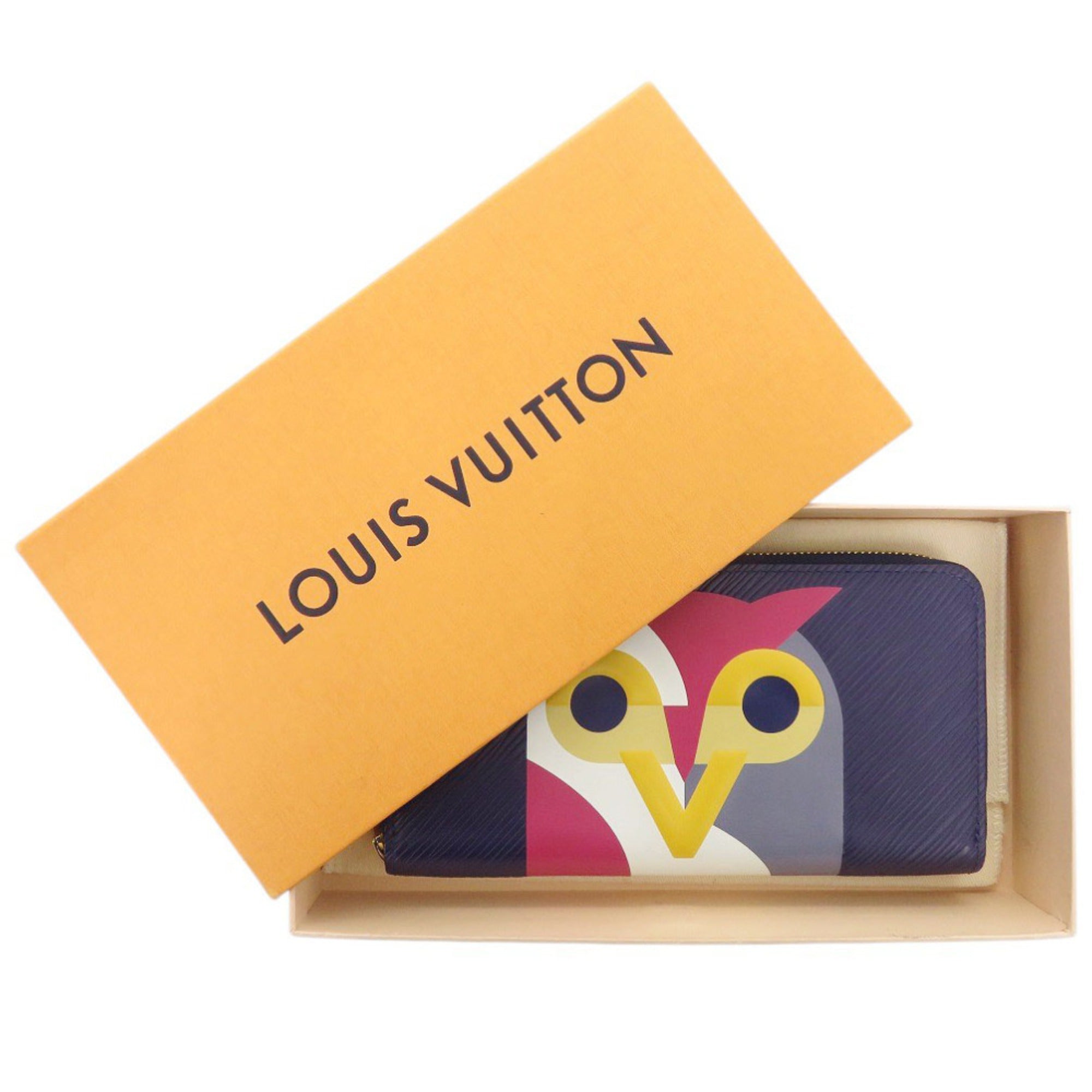 Louis Vuitton Epi Purple Epi Leather Long Wallet (Bi-Fold) (Pre-Owned)