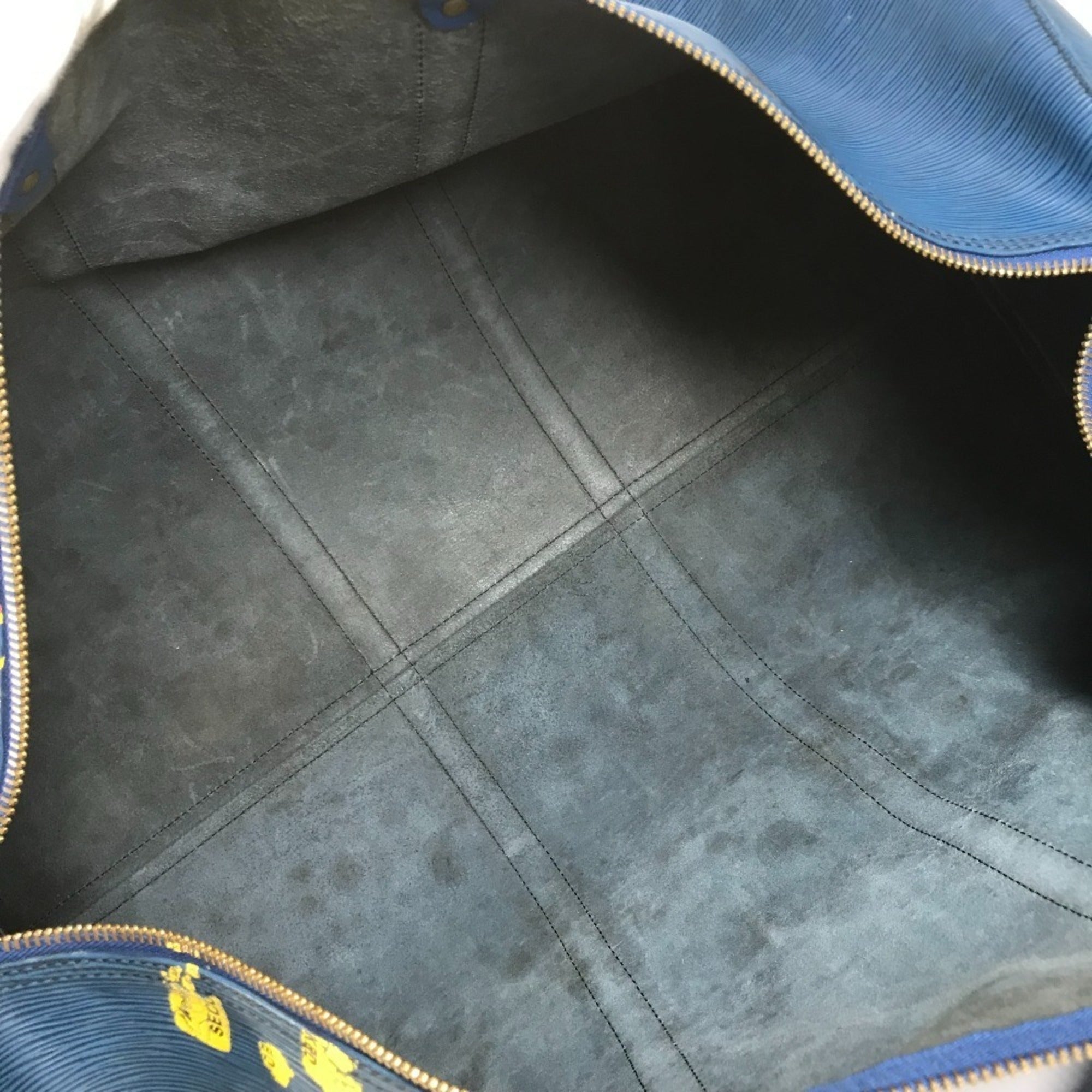Louis Vuitton Blue Toledo Blue Epi Leather Boston Bag (Pre-Owned)