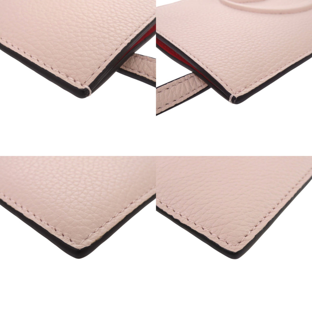 Christian Louboutin Pink Red Color Leather Shoulder Bag (Pre-Owned)