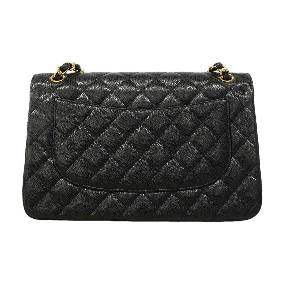 Chanel Black Grained Calfskin Shoulder Bag (Pre-Owned)