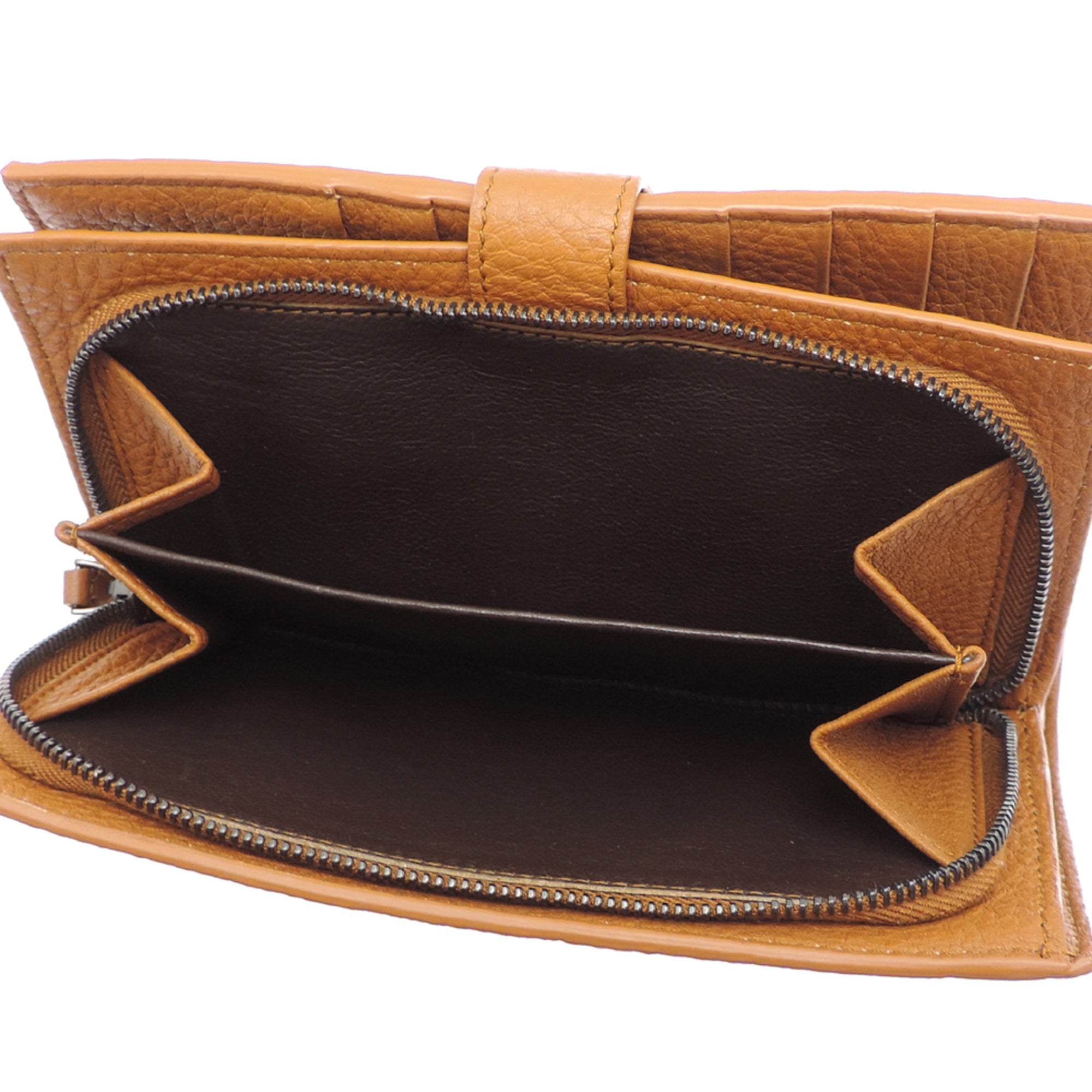 Bottega Veneta Brown Leather Long Wallet (Bi-Fold) (Pre-Owned)