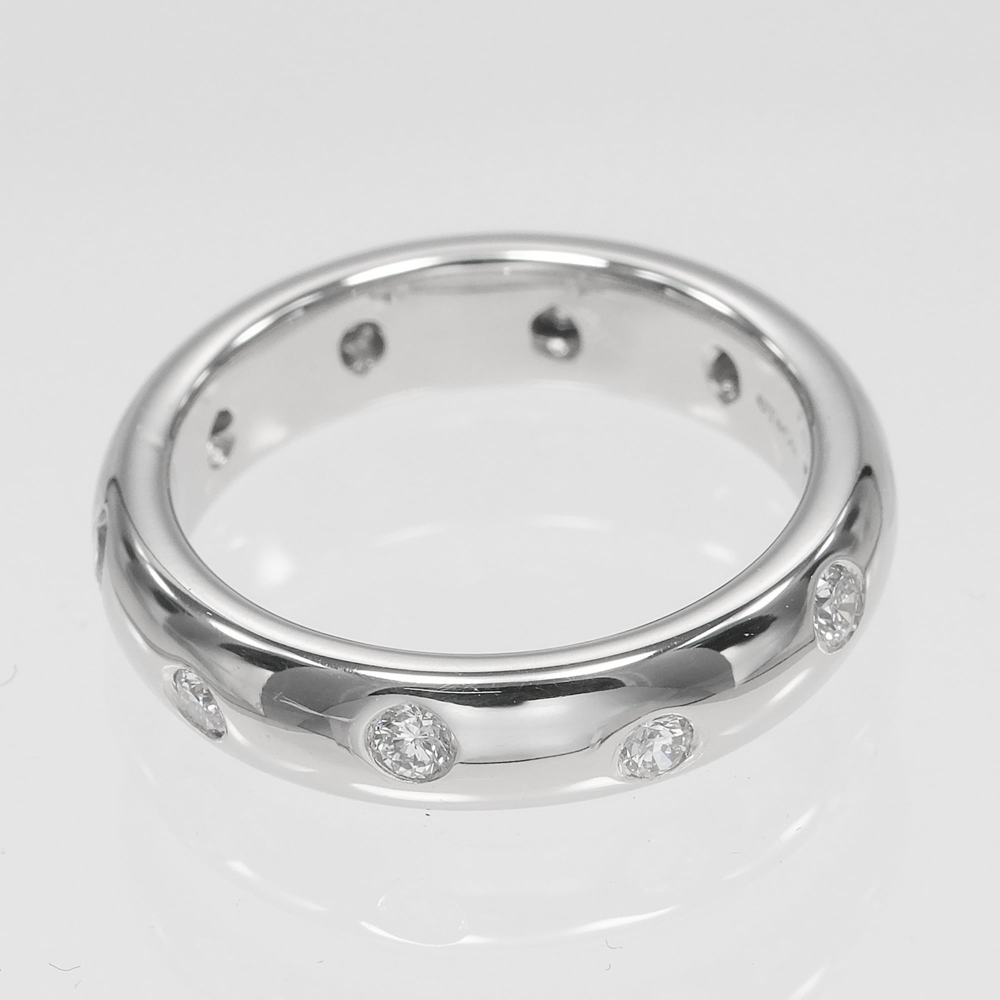 Tiffany Platinum Platinum 950 Band Ring (Pre-Owned)