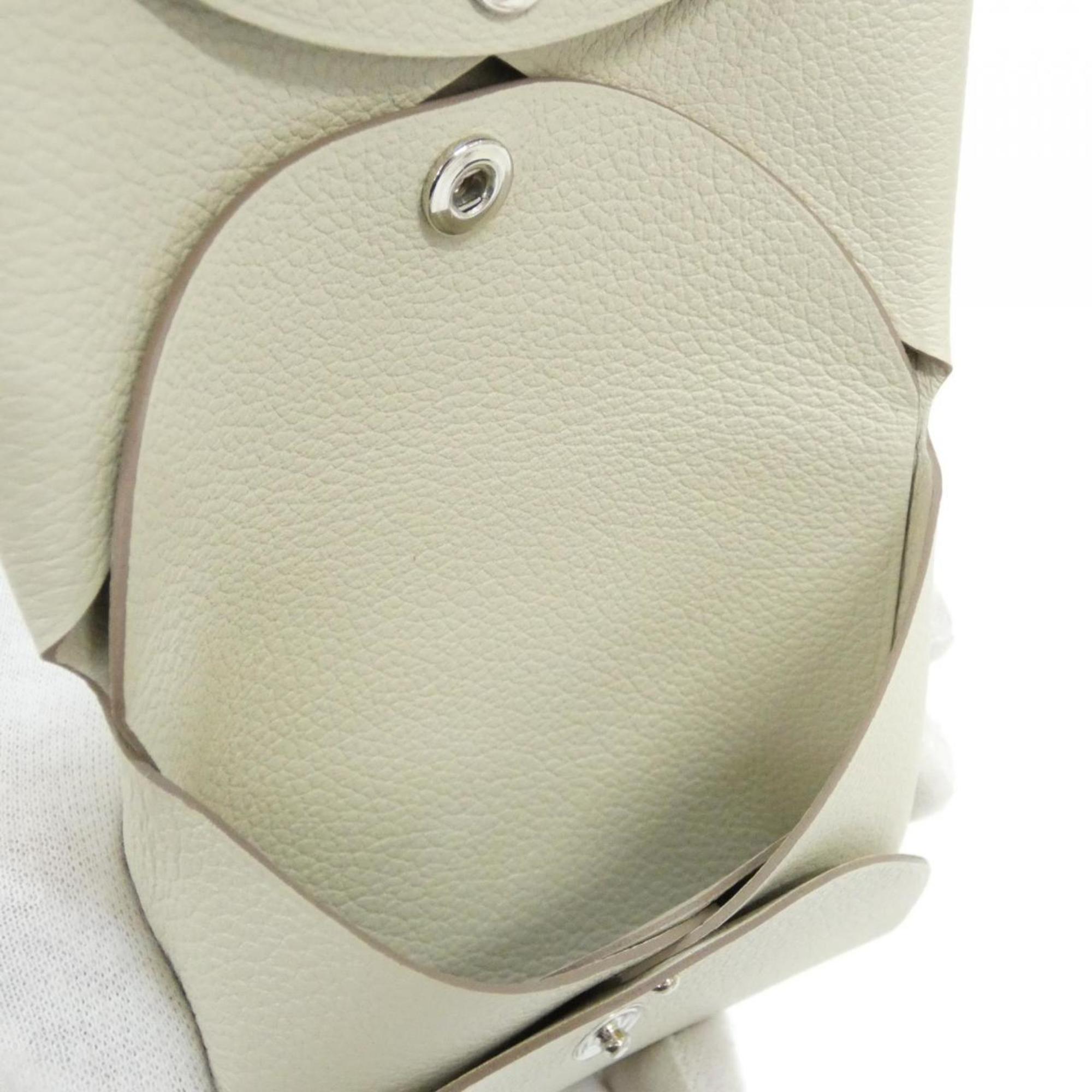 Hermes White Coin Purse/Coin Case (Pre-Owned)