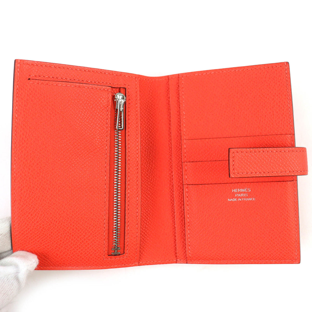 Hermes Orange Epsom Leather Wallet (Bi-Fold) (Pre-Owned)