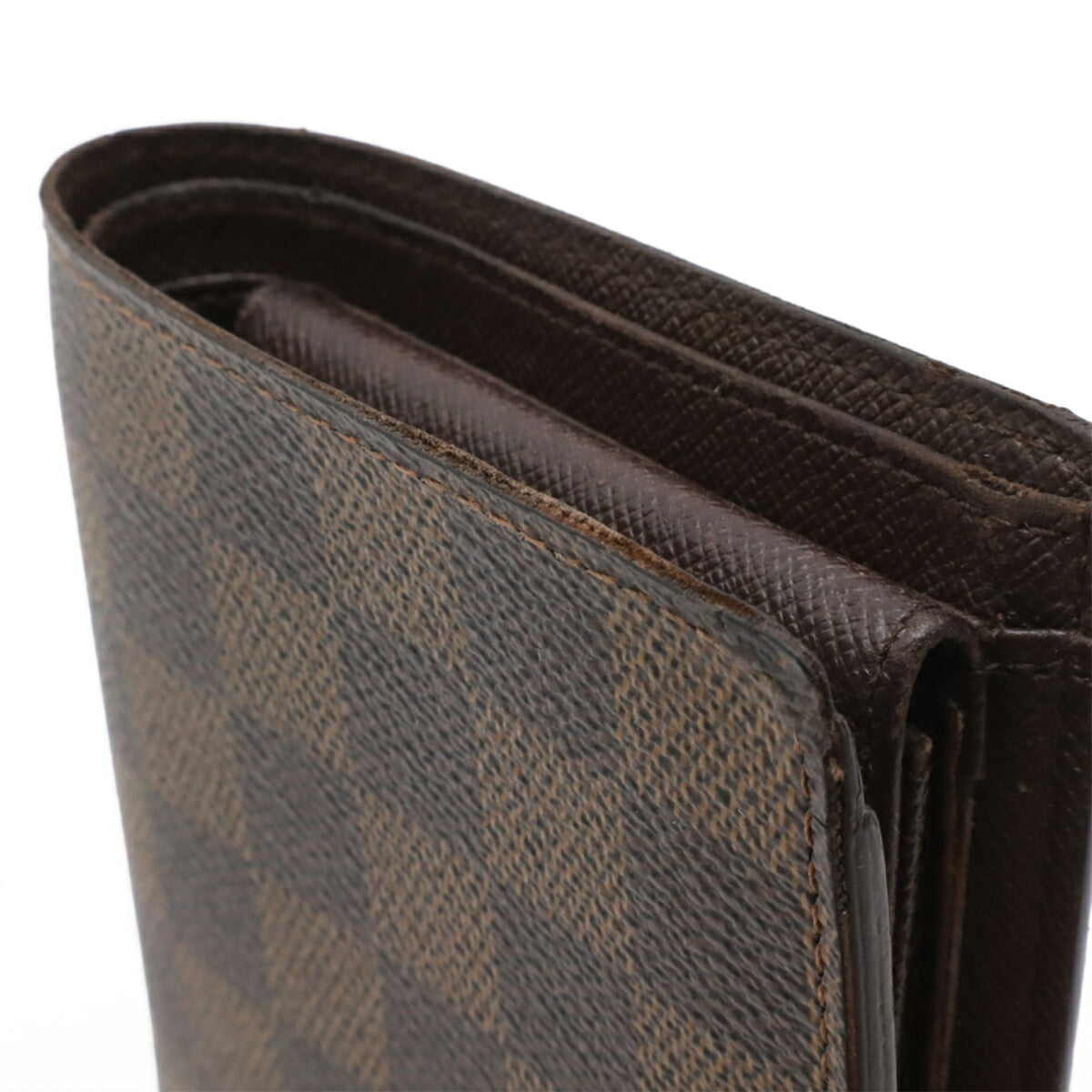 Louis Vuitton Brown Damier Canvas Wallet (Bi-Fold) (Pre-Owned)