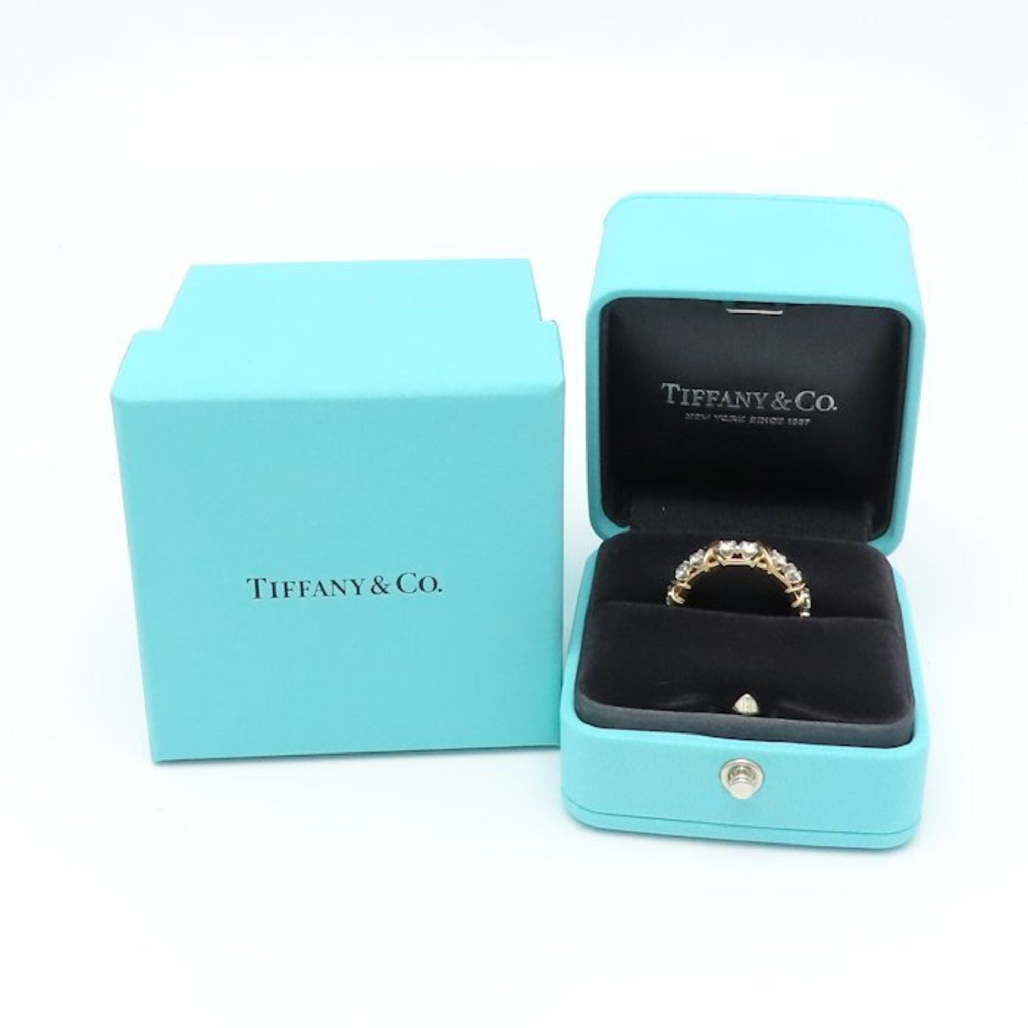 Tiffany Platinum 900 Rose Gold (18K) Band Ring (Pre-Owned)