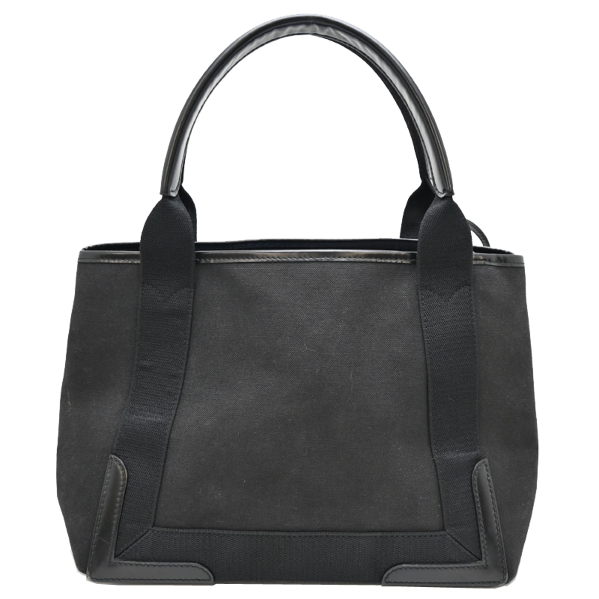 Balenciaga Black Canvas Leather Tote Bag (Pre-Owned)