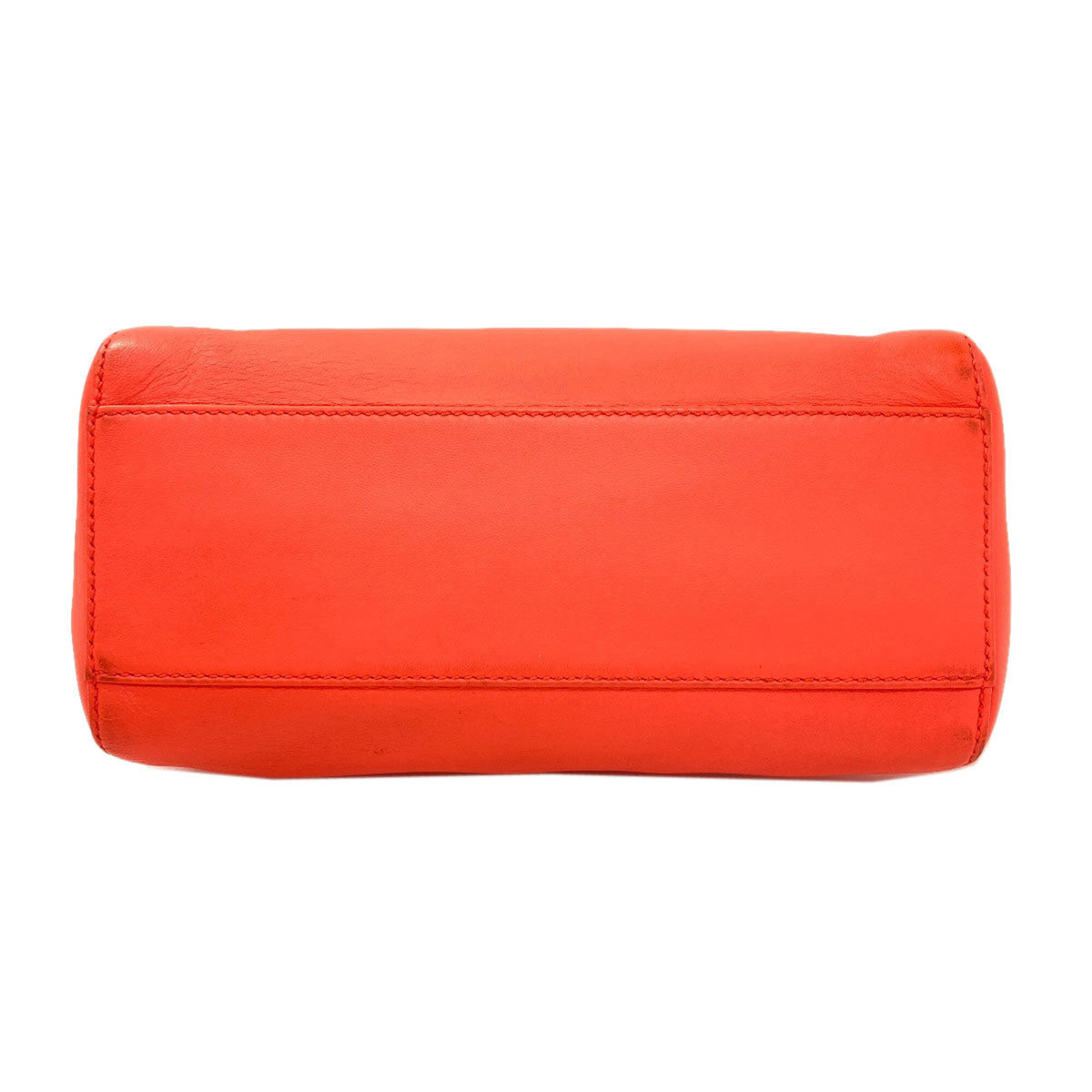 Fendi Orange Leather Handbag (Pre-Owned)