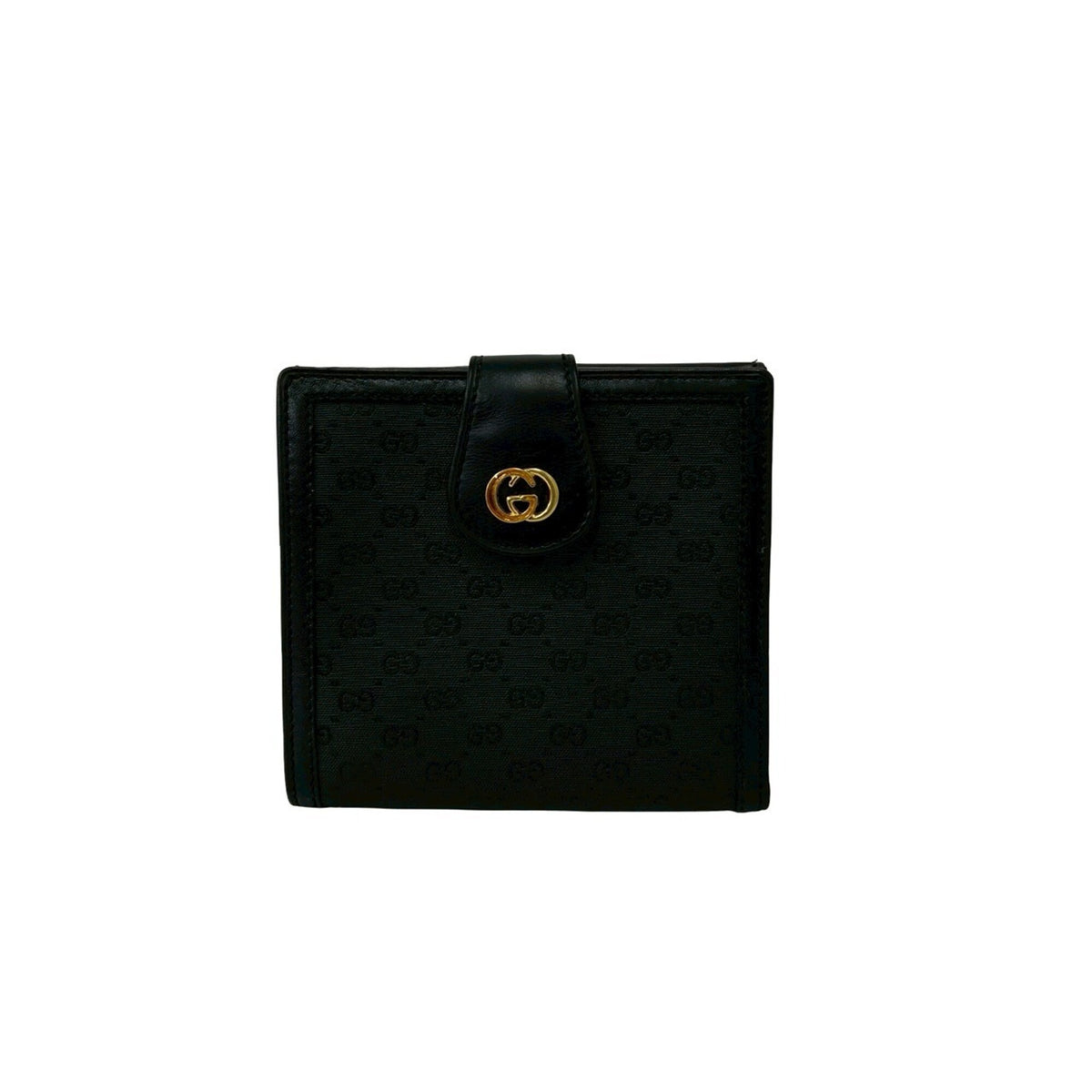 Gucci Black Leather Pvc Wallet (Bi-Fold) (Pre-Owned)