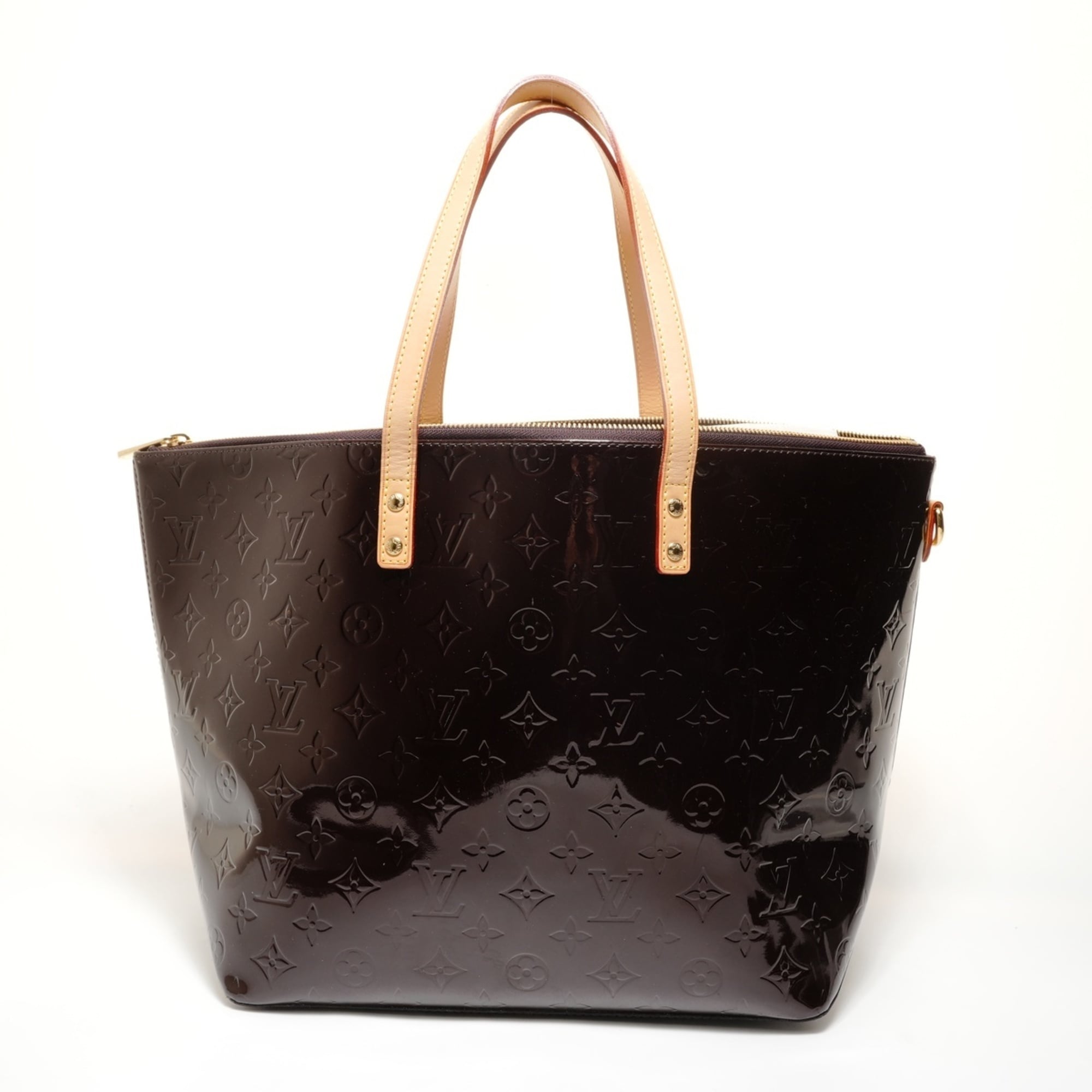 Louis Vuitton Monogram Vernis Red Color Monogram Vernis Tote Bag (Pre-Owned)