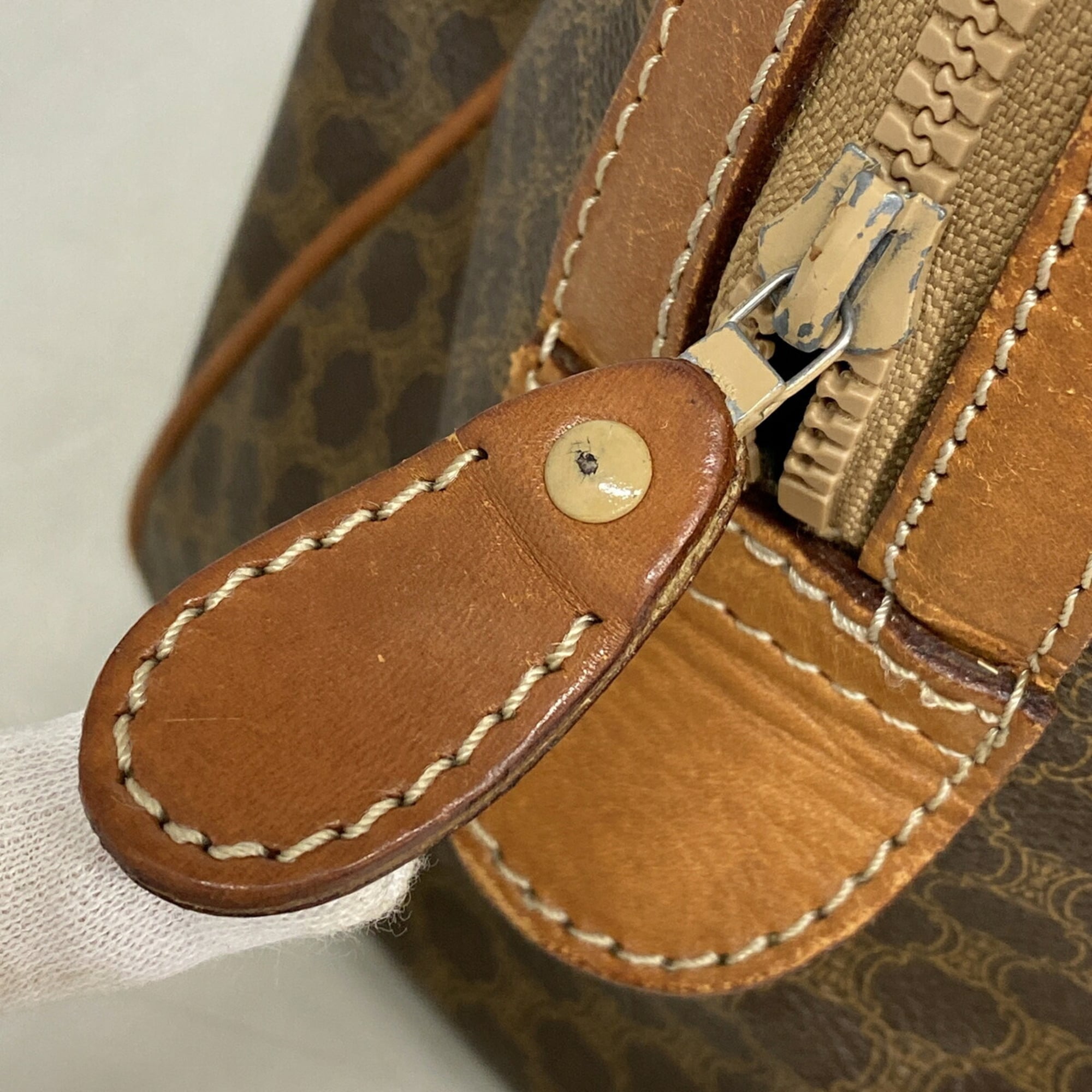 Celine Brown Pvc Handbag (Pre-Owned)